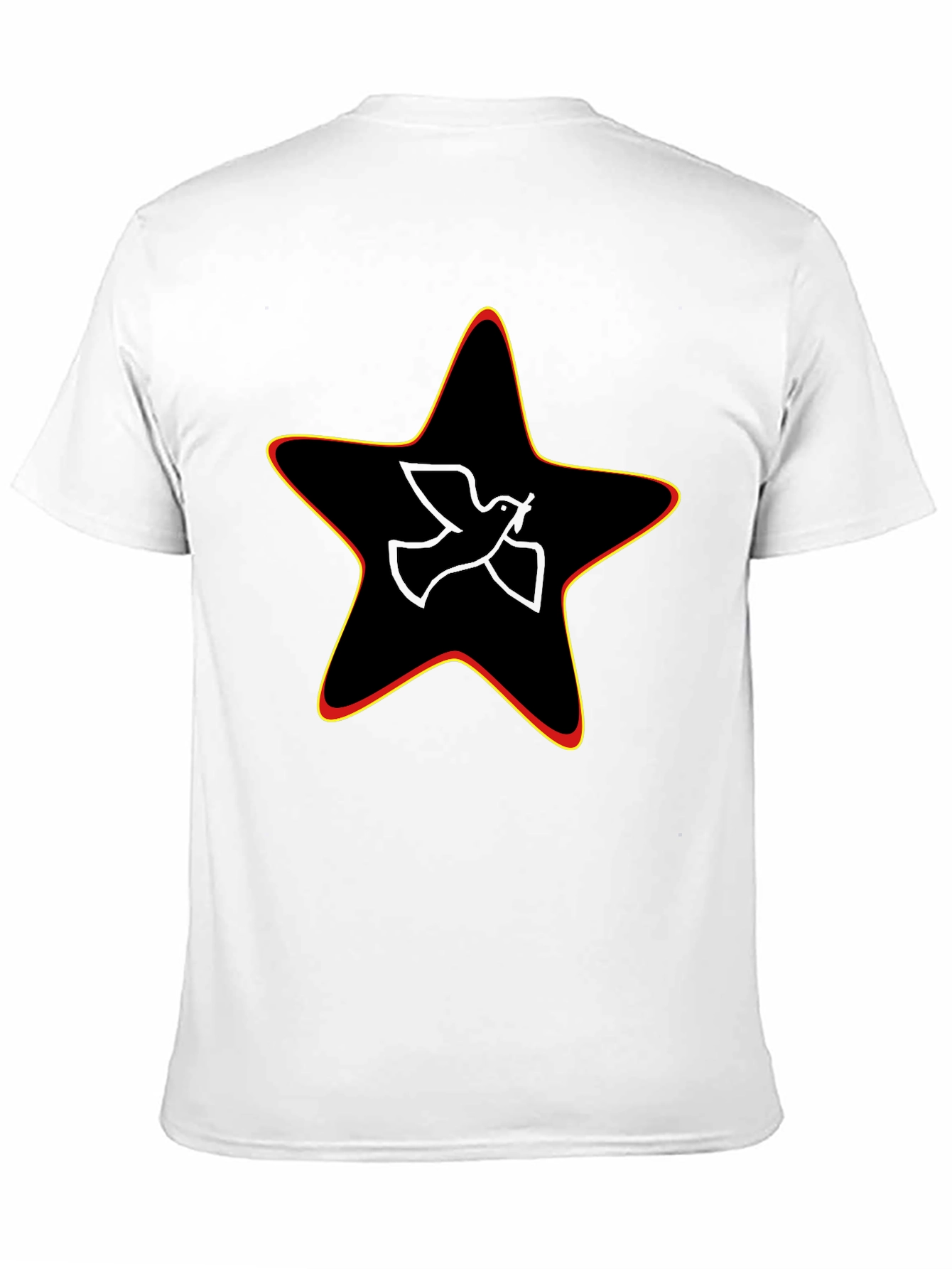 Black Peace Dove Star Graphic Black Tee view 11