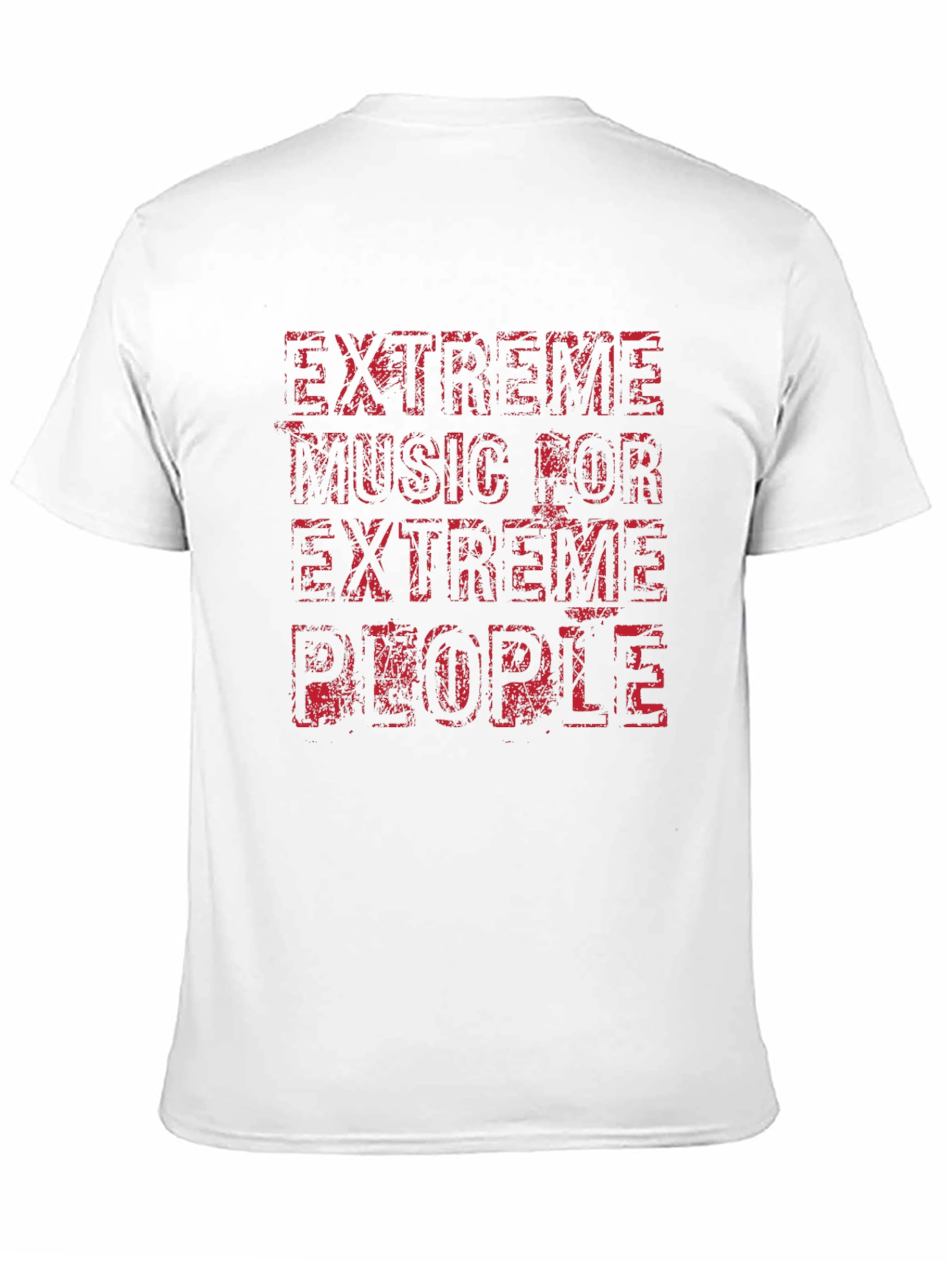 Black Extreme Music for Extreme People Black T-Shirt view 11