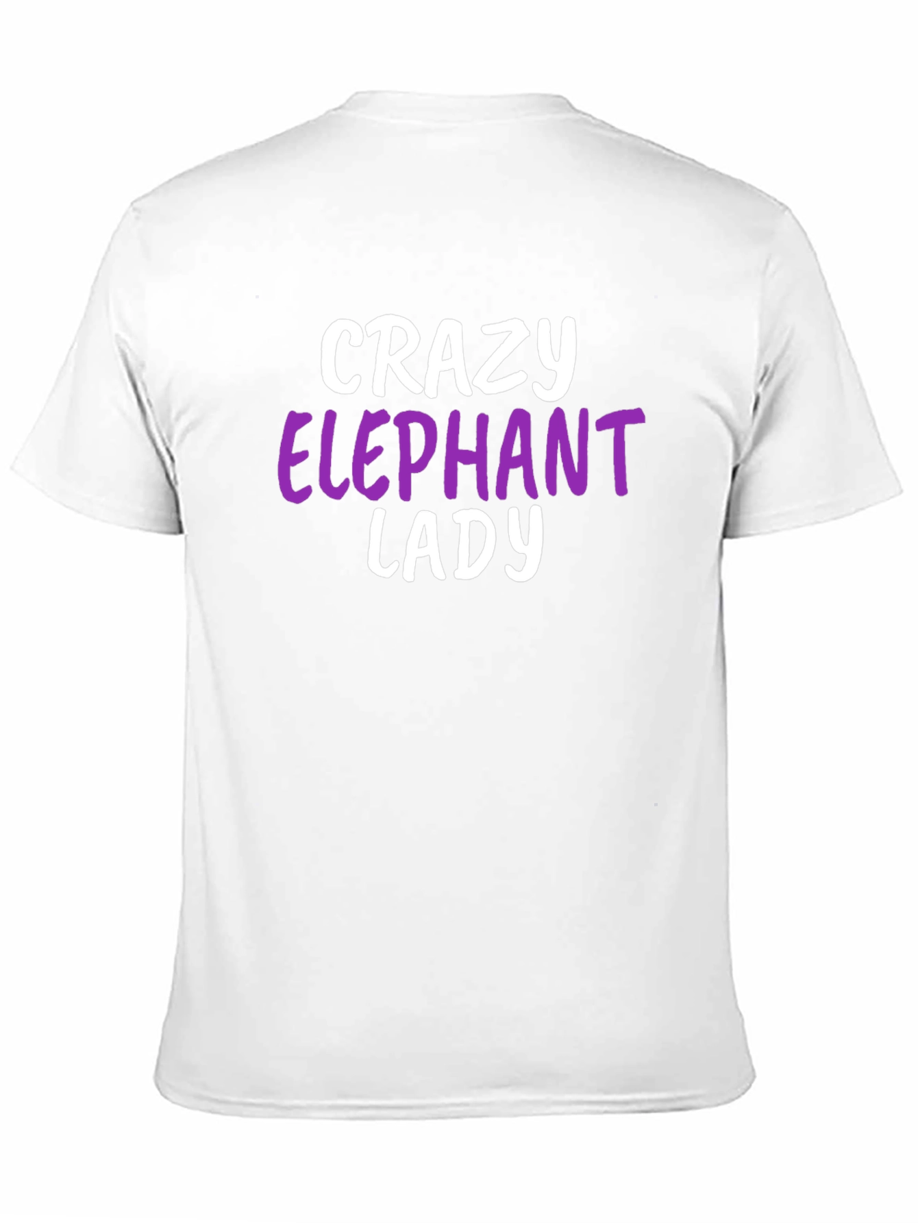 Black Crazy Elephant Lady T-Shirt - Animal Lover Tee view 11