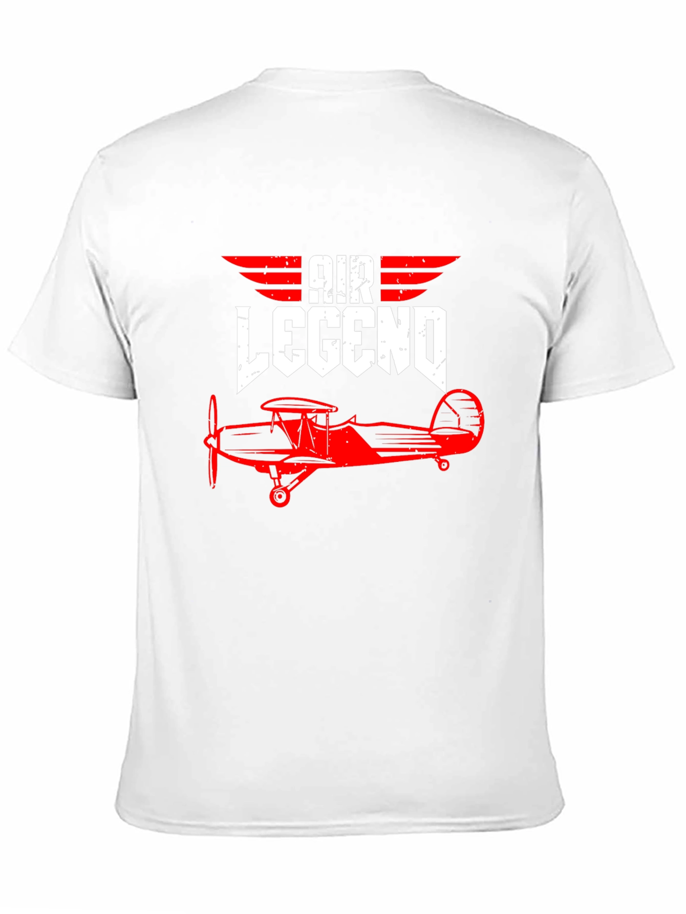 Black Air Legend Vintage Biplane Graphic Tee - Pilot Aviation Shirt view 11