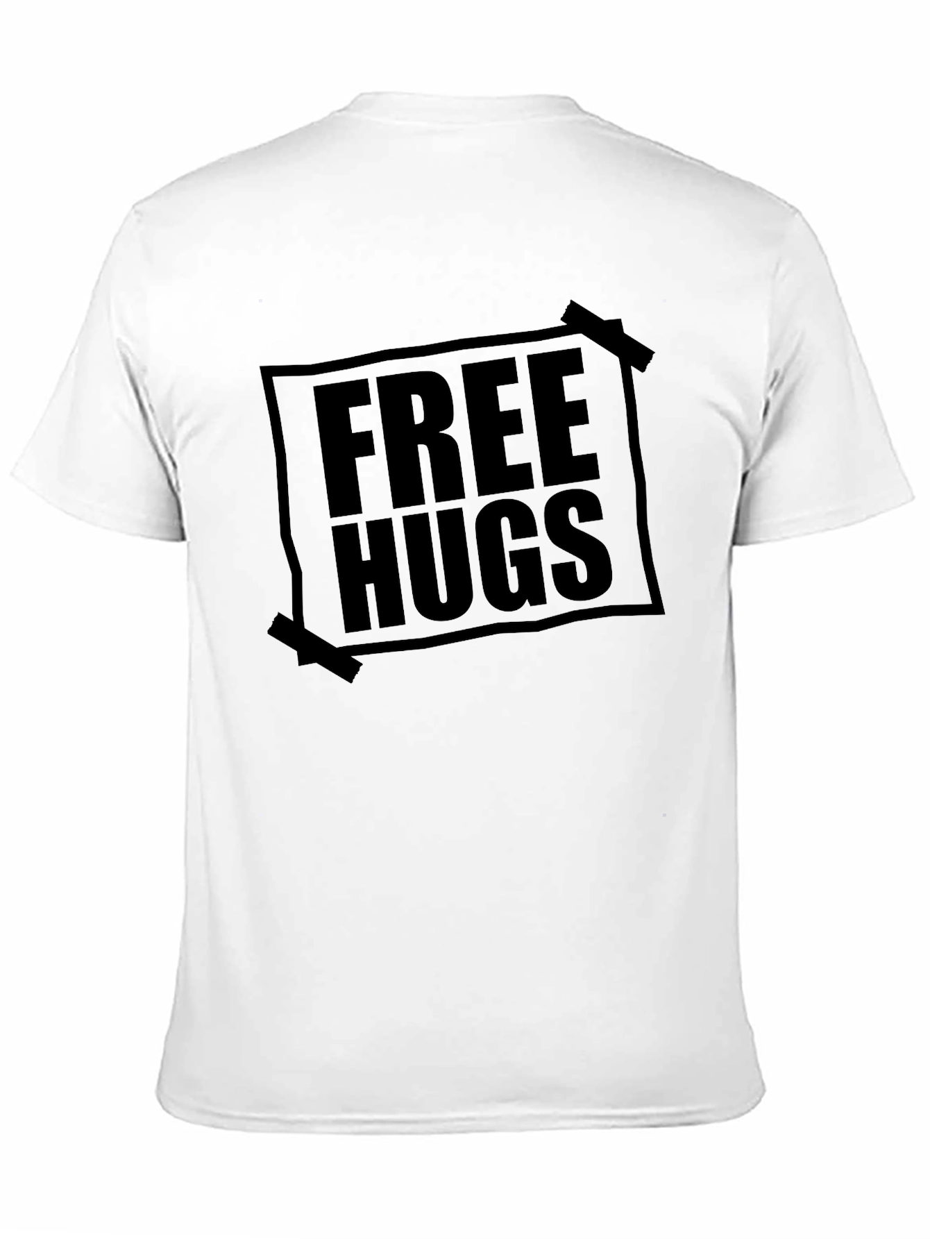 Black Free Hugs Graphic Tee - Soft Cotton Blend view 11
