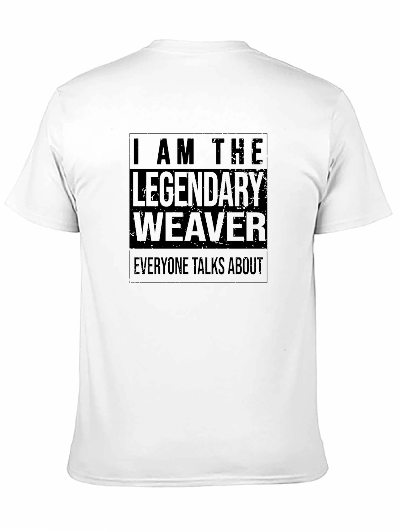 Black Legendary Weaver Graphic T-Shirt - Cool Black Tee view 11