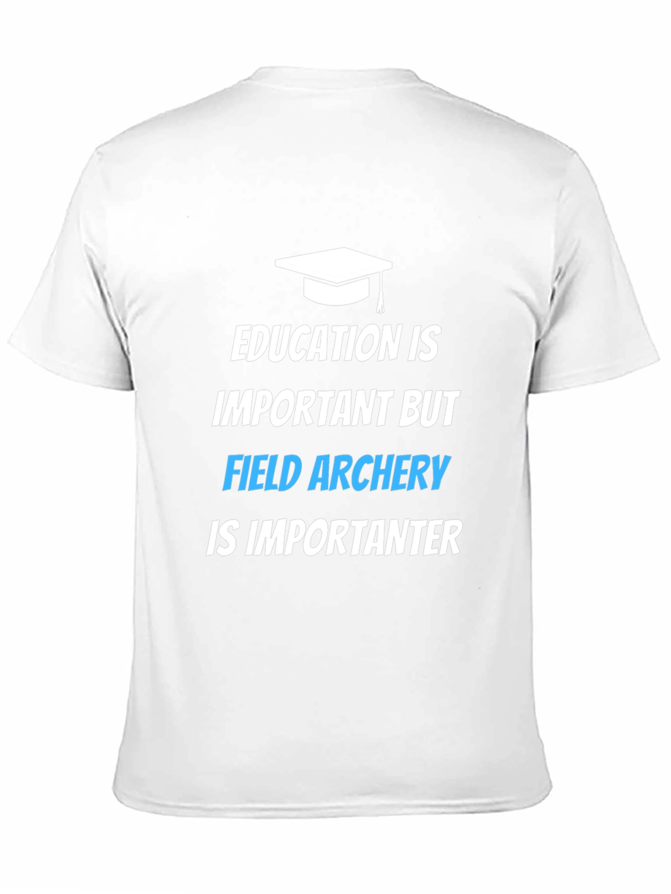 Black Field Archery T-Shirt: Education Is Important view 11