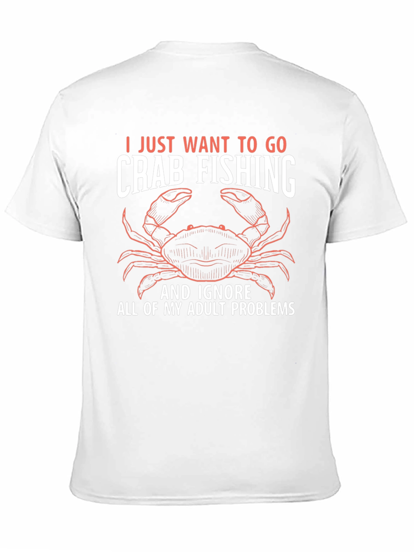Black Crab Fishing T-Shirt - Ignore Adult Problems view 11