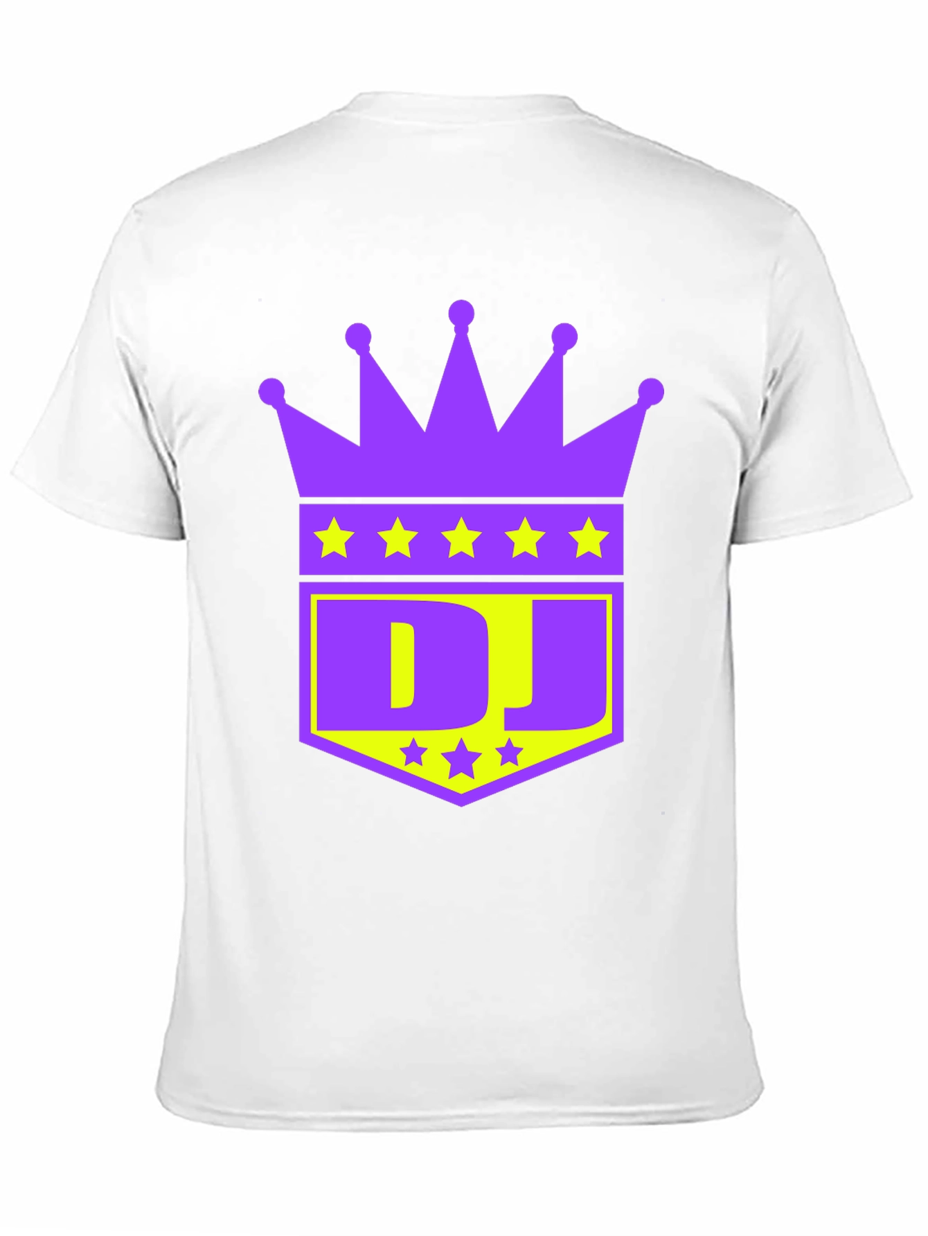 Black DJ Crown Graphic Tee - Purple and Gold view 11