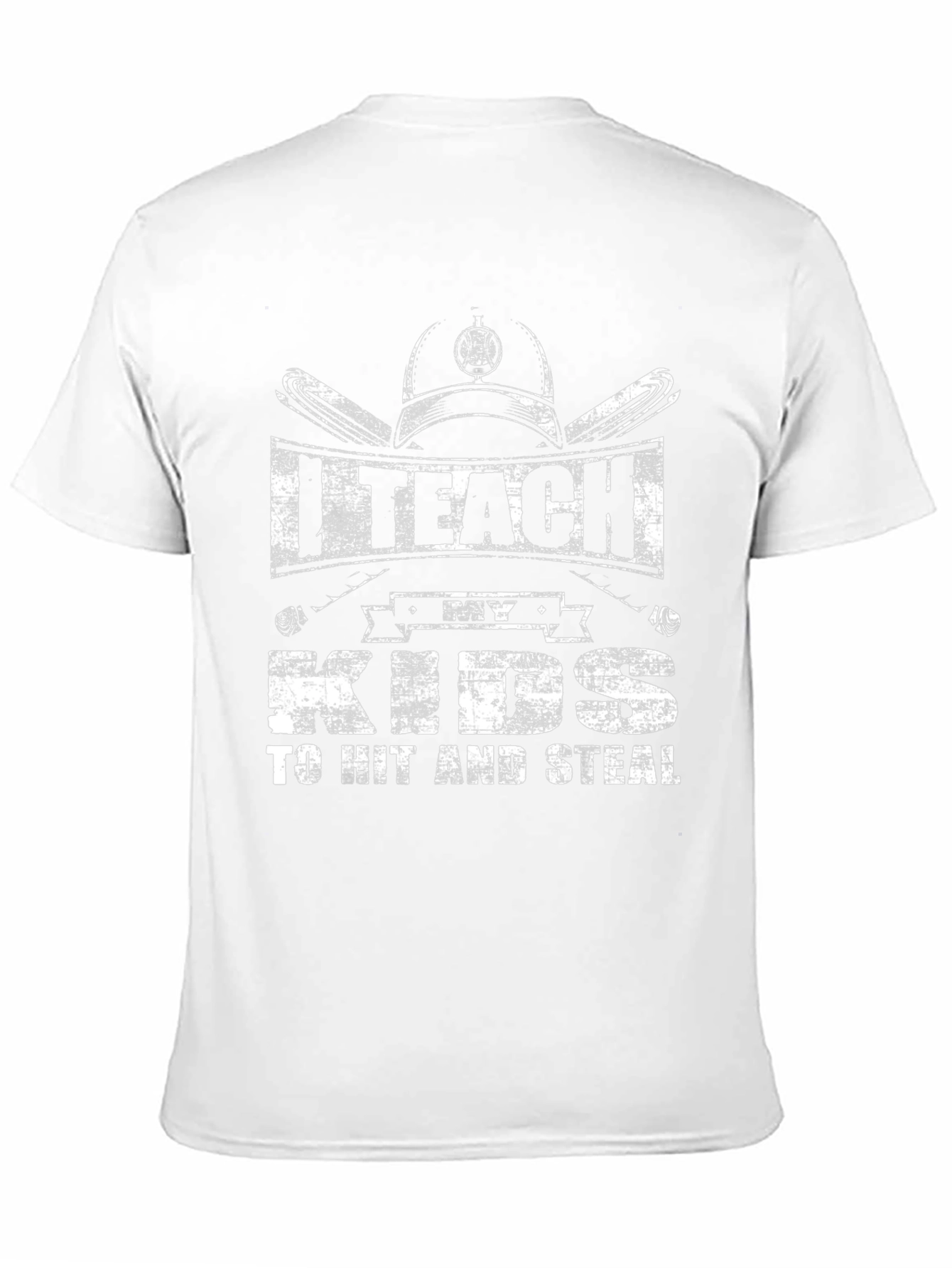 Black I Teach My Kids to Hit and Steal T-Shirt view 11