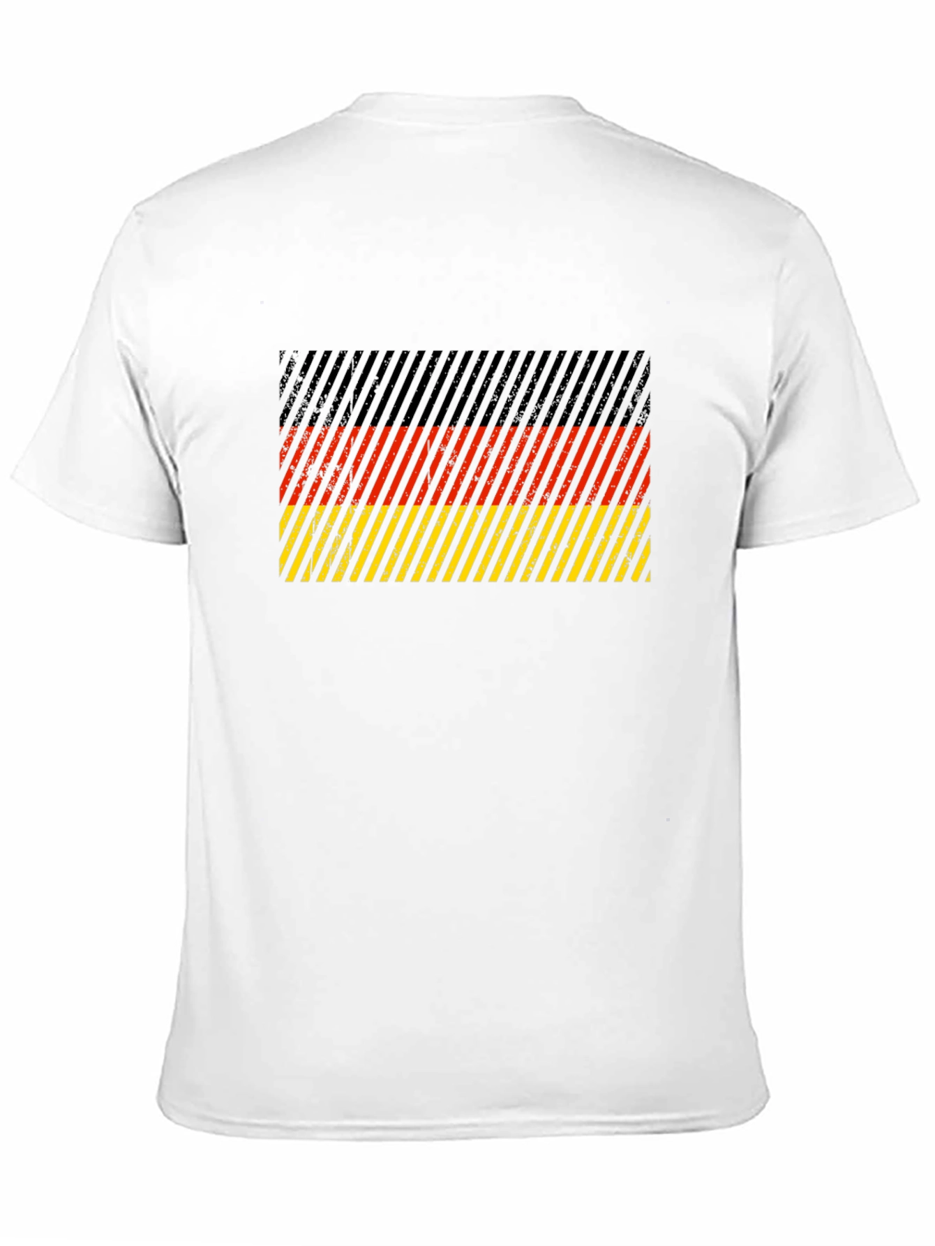 Black German Flag Striped Graphic T-Shirt view 11