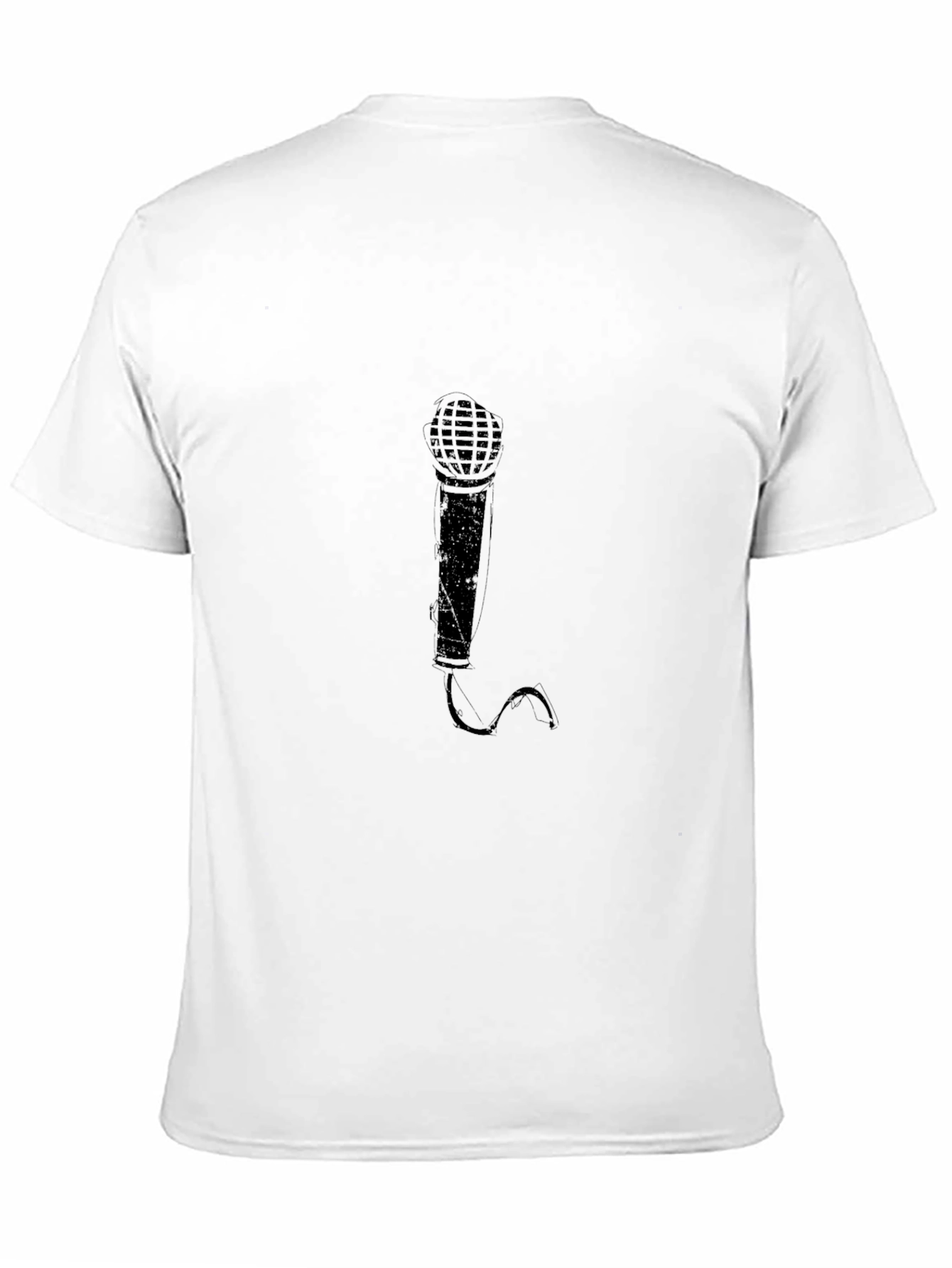 Black Black Microphone Graphic T-Shirt view 11