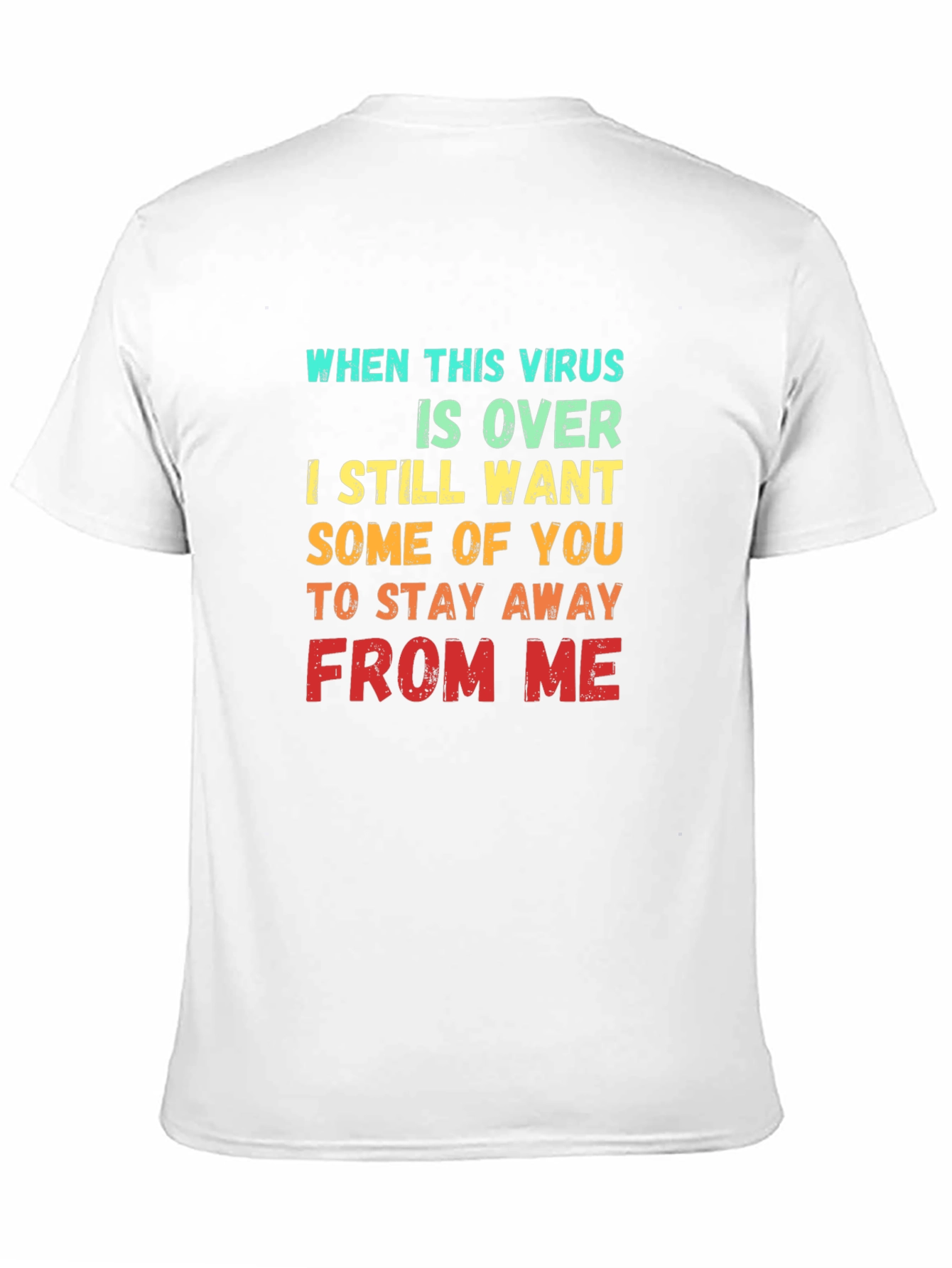 Black Funny Virus Slogan Graphic T-Shirt view 11