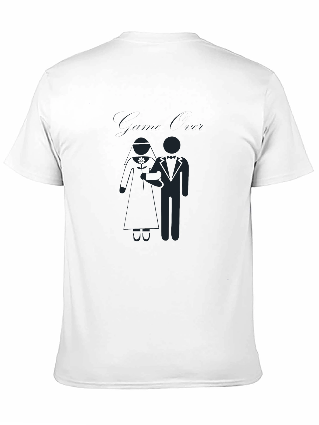 Black Bride & Groom Graphic Tee - Wedding Celebration Shirt view 11