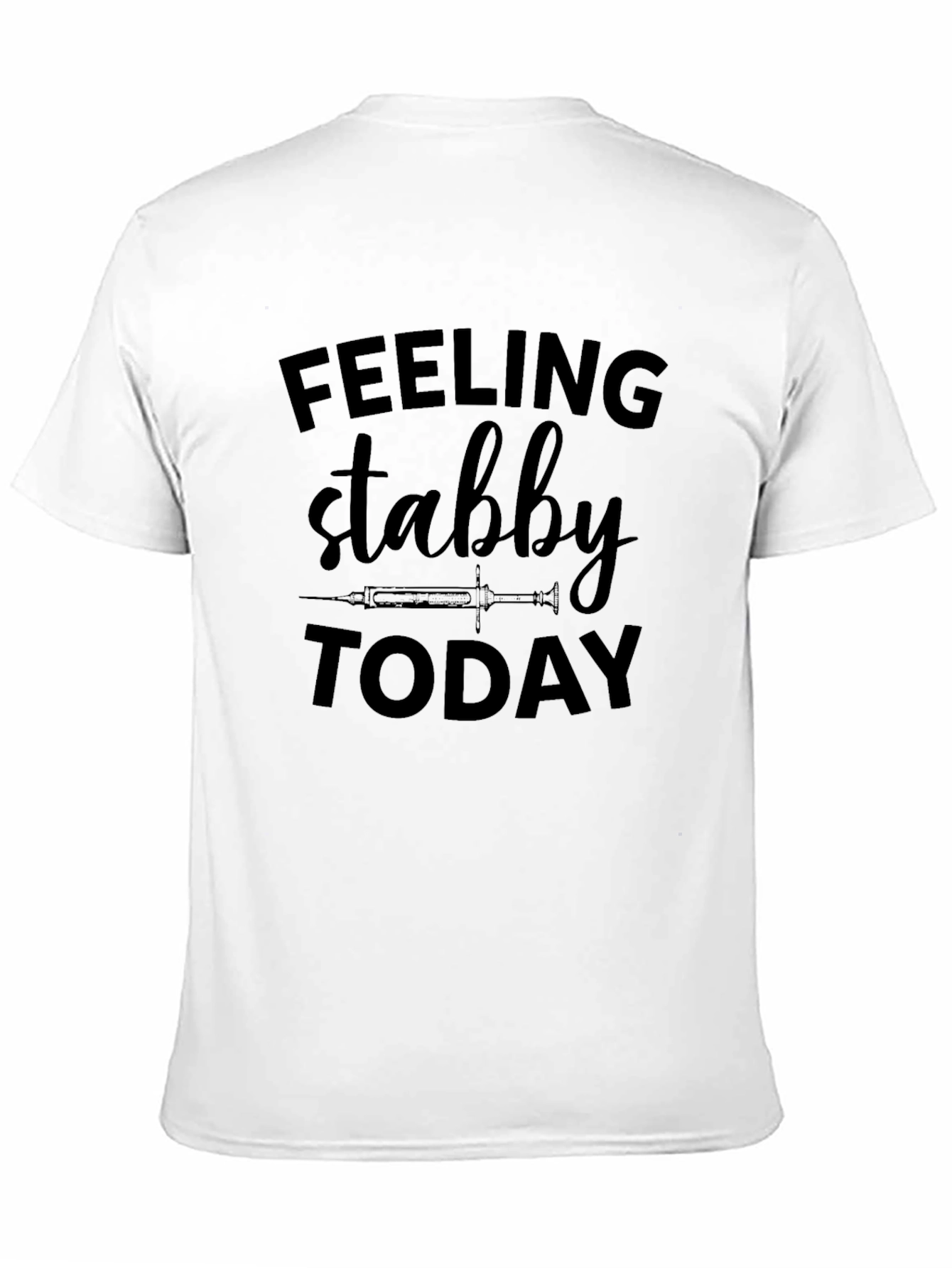 Black Feeling Stabby Today Graphic Tee - Black T-Shirt view 11