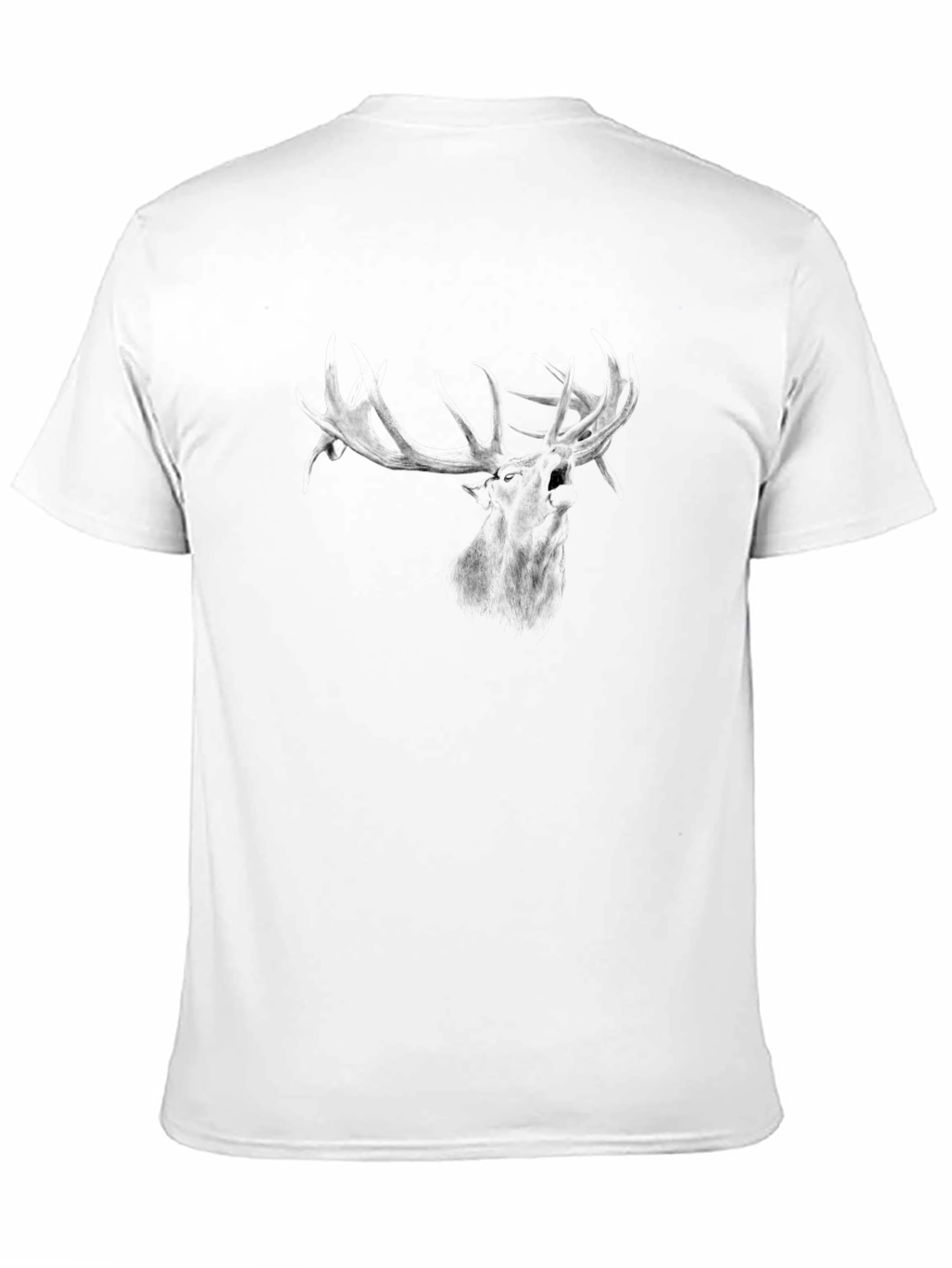 Black Men's Black Deer Graphic Tee view 11