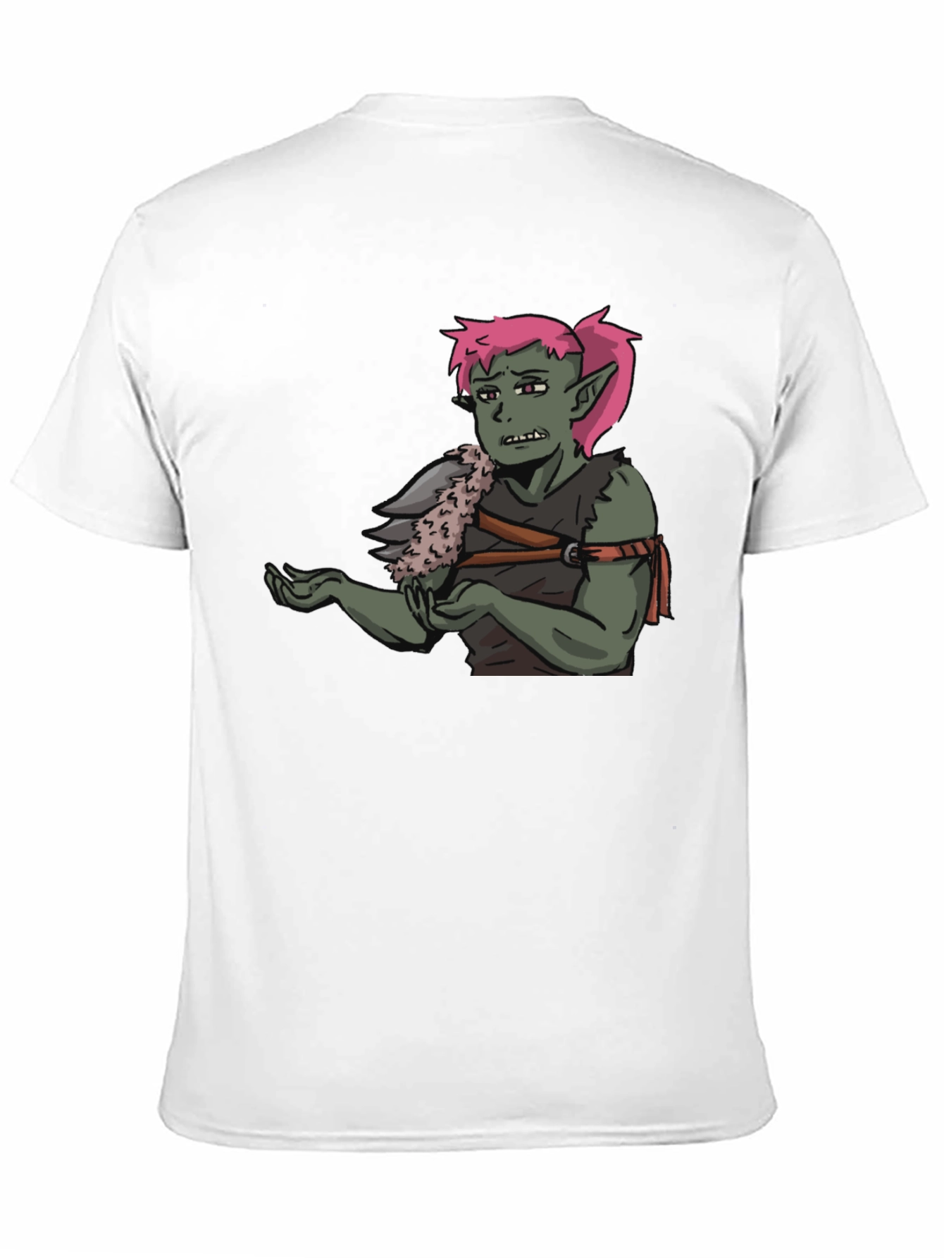 Black T-Shirt Featuring Green Character Graphic view 11