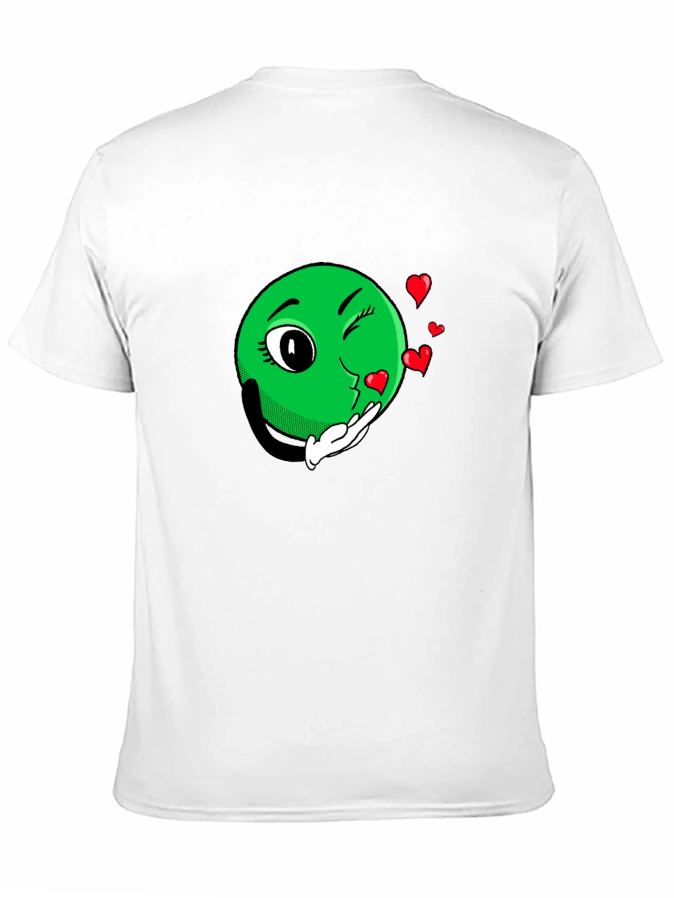 Black Emoji Love Black T-Shirt view 11