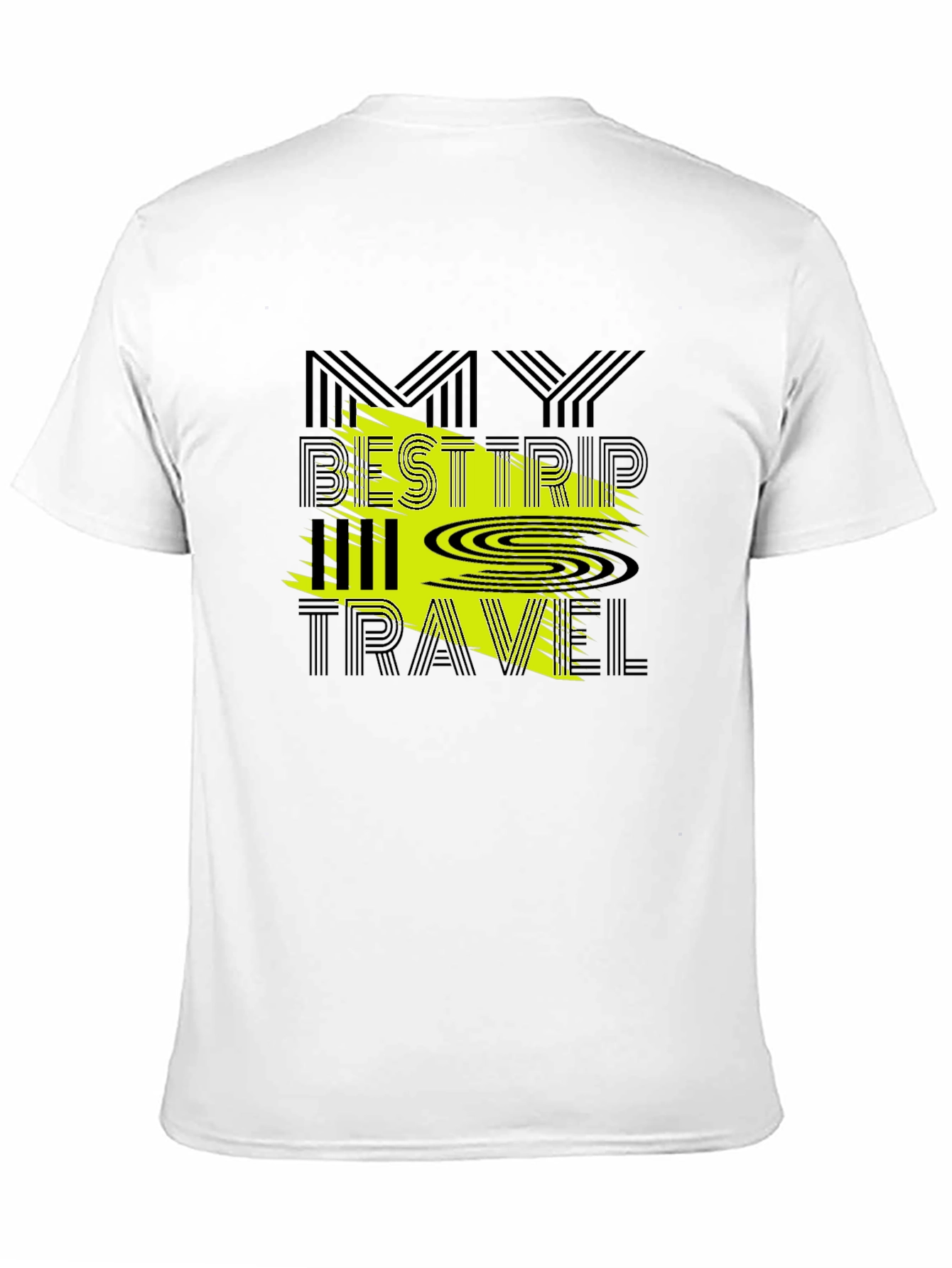 Black My Best Trip All Travel Graphic Tee - Black view 11