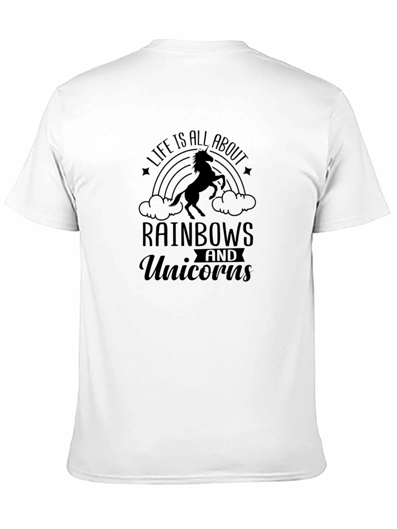Black Life is All About Rainbows and Unicorns T-Shirt view 11