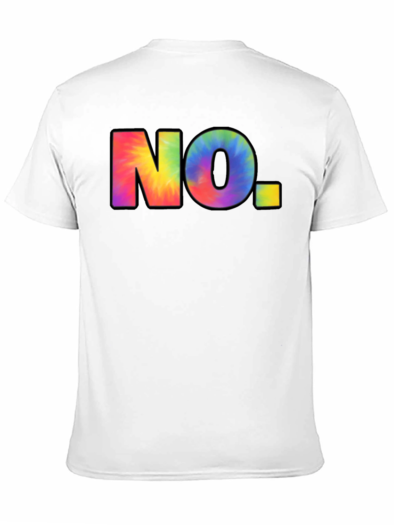 Black Tie-Dye NO. Graphic Black T-Shirt view 11