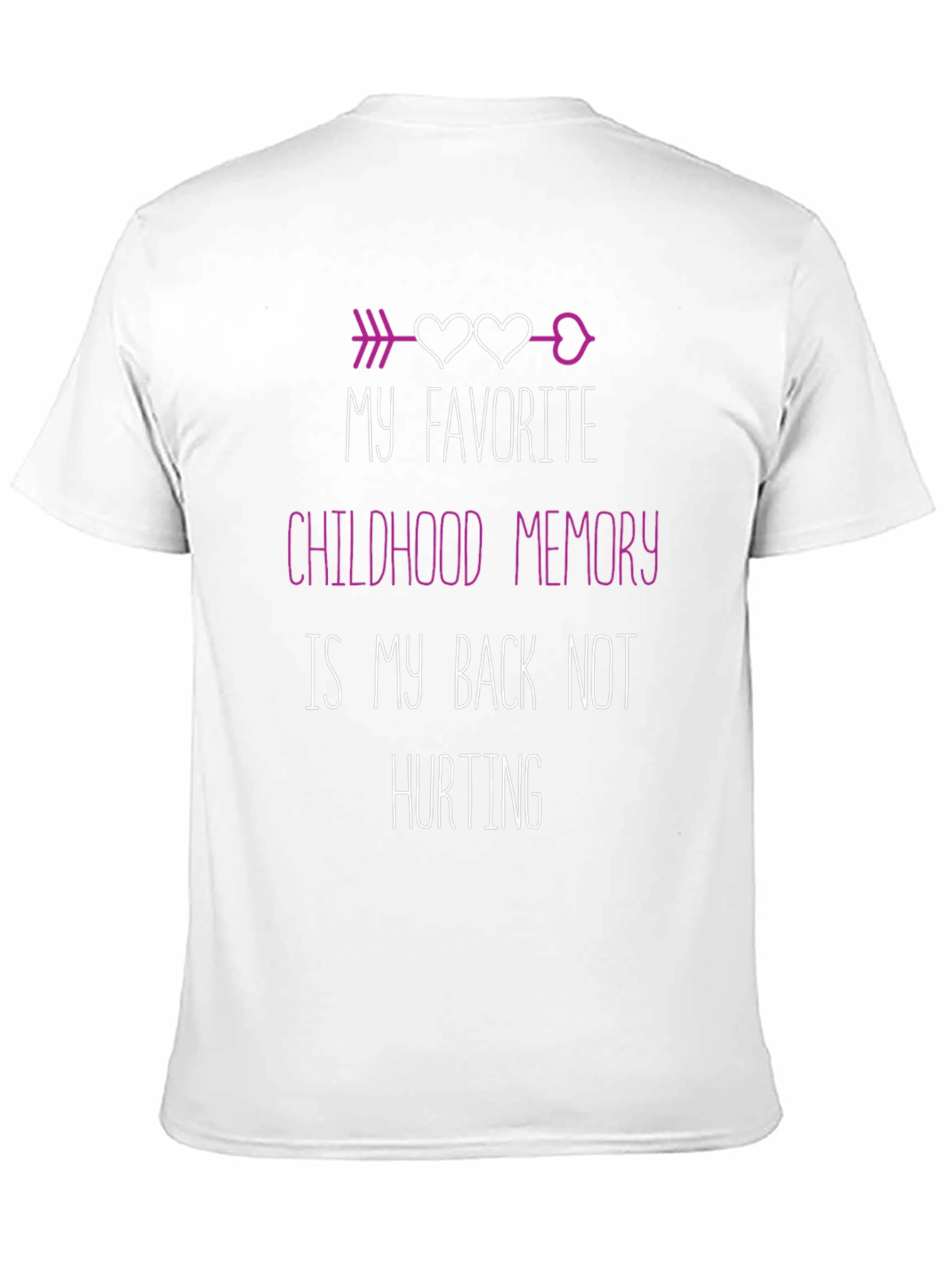 Black Funny Back Pain Relief T-Shirt Childhood Memory view 11