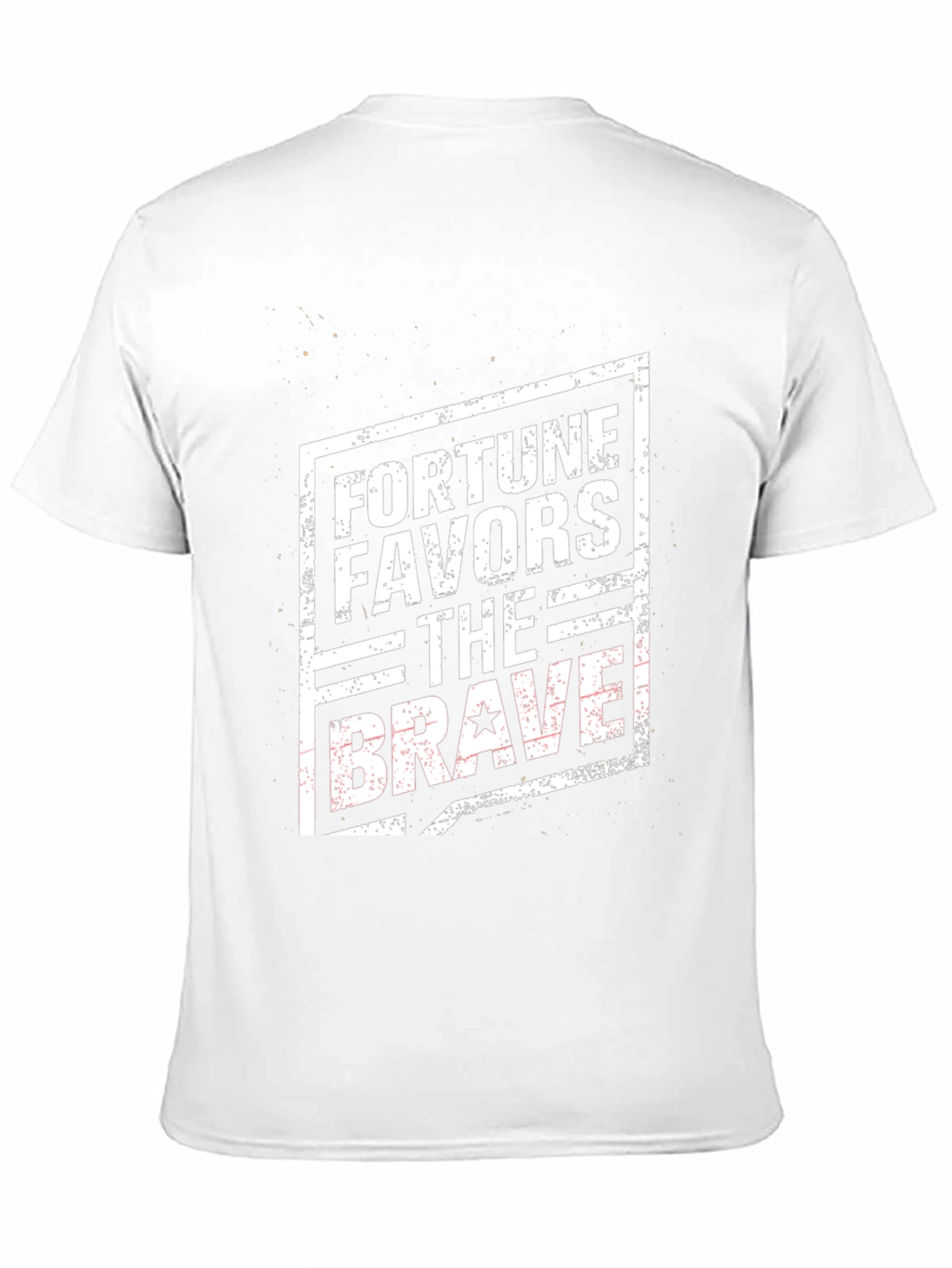 Black Fortune Favors The Brave Graphic Tee view 11
