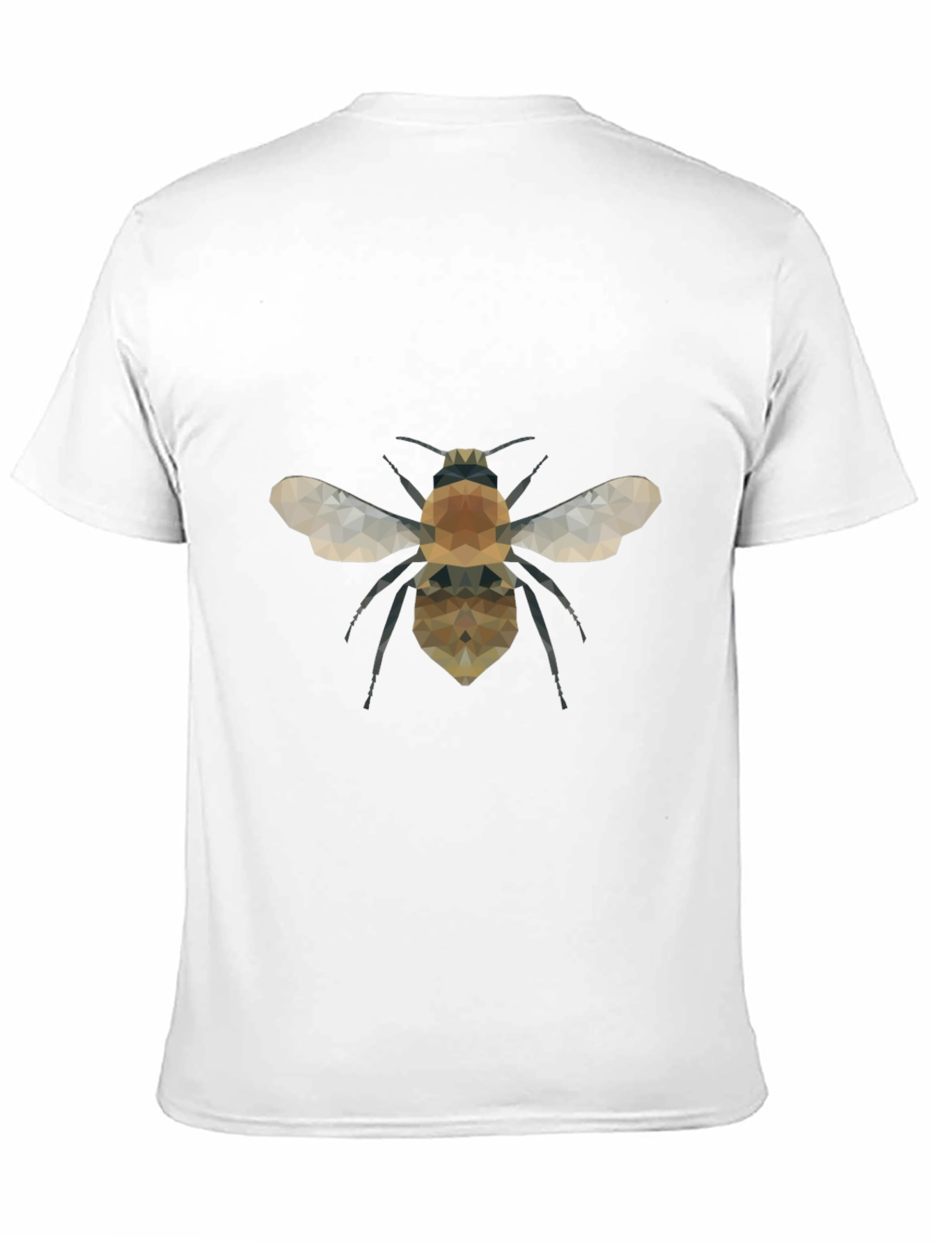 Black Geometric Bee Graphic Tee - Modern Black T-Shirt view 11
