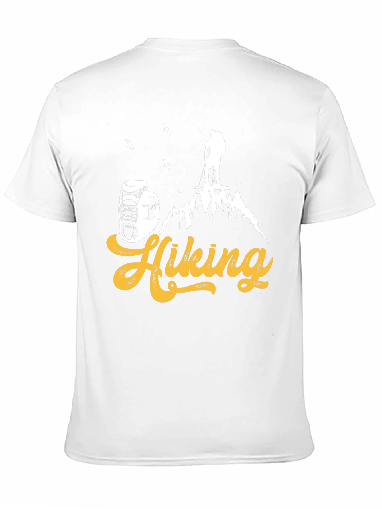 Black Hiking Adventure T-Shirt - Black Cotton Tee view 11