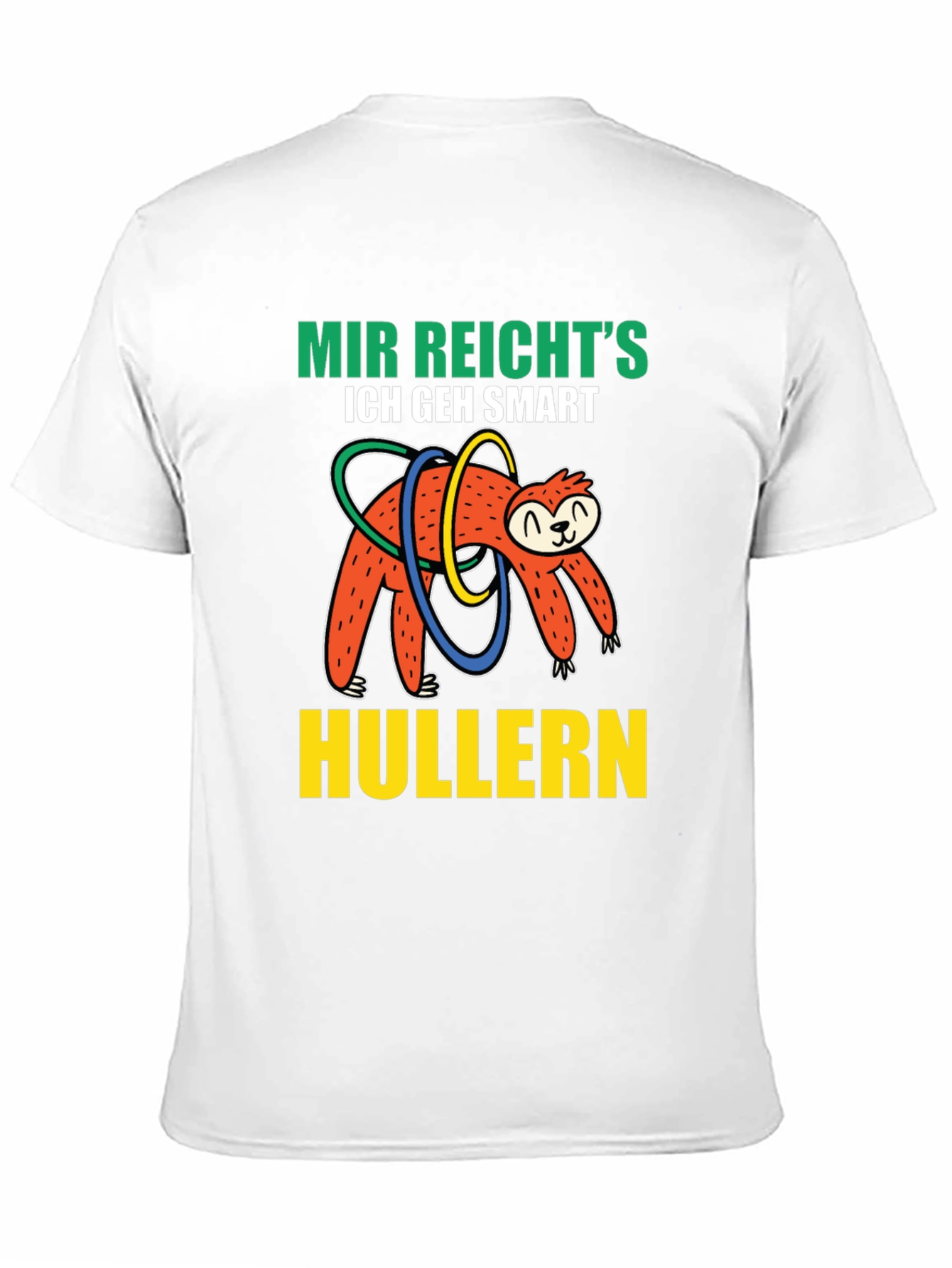 Black Mir Reicht's Sloth Hulla Hooping T-Shirt view 11