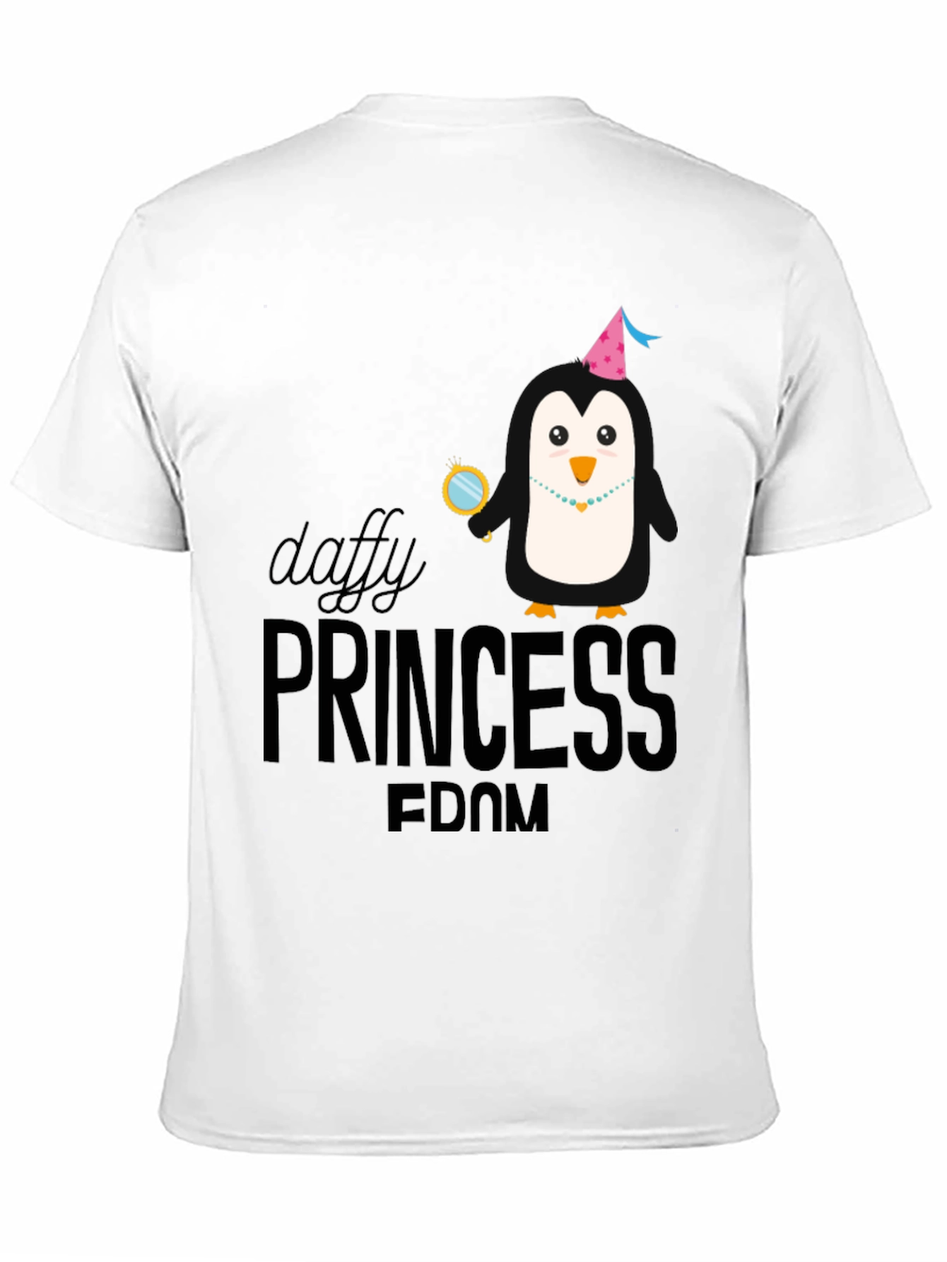 Black Daffy Princess Dom T-Shirt - Black Graphic Tee view 11