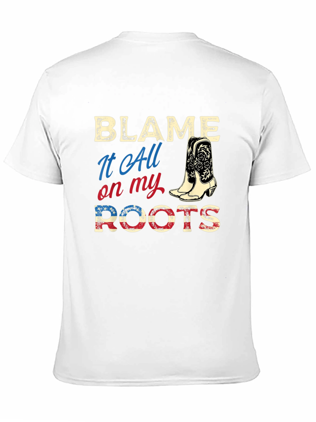 Blame It All On My Roots Graphic Tee - 11