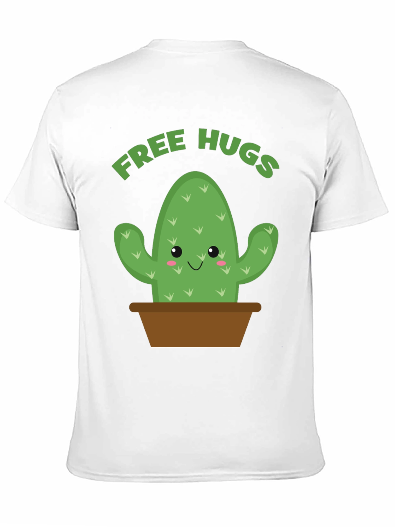 Black Free Hugs Cactus Graphic Tee view 11