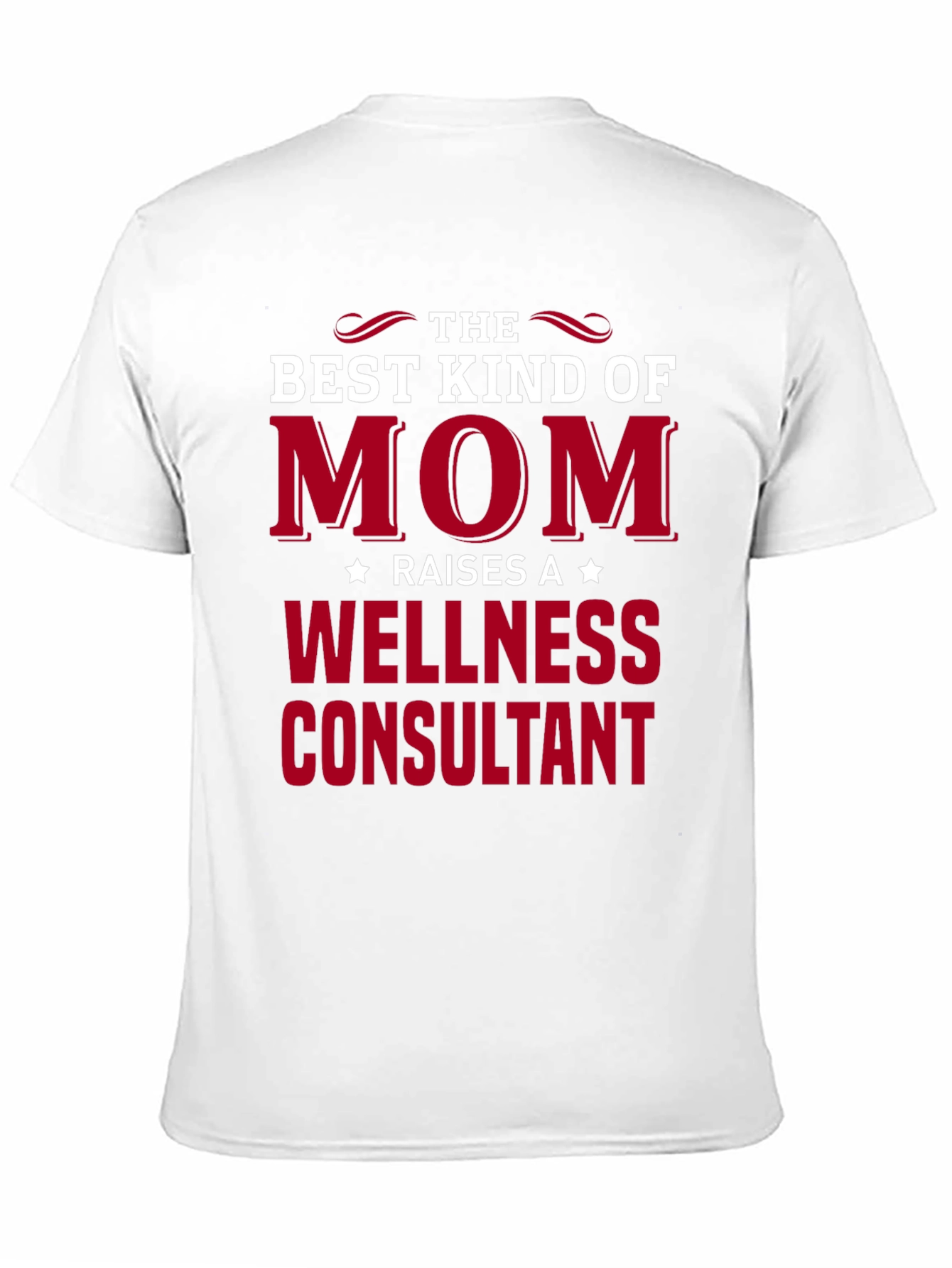 Black Best Mom Wellness Consultant Graphic Tee view 11