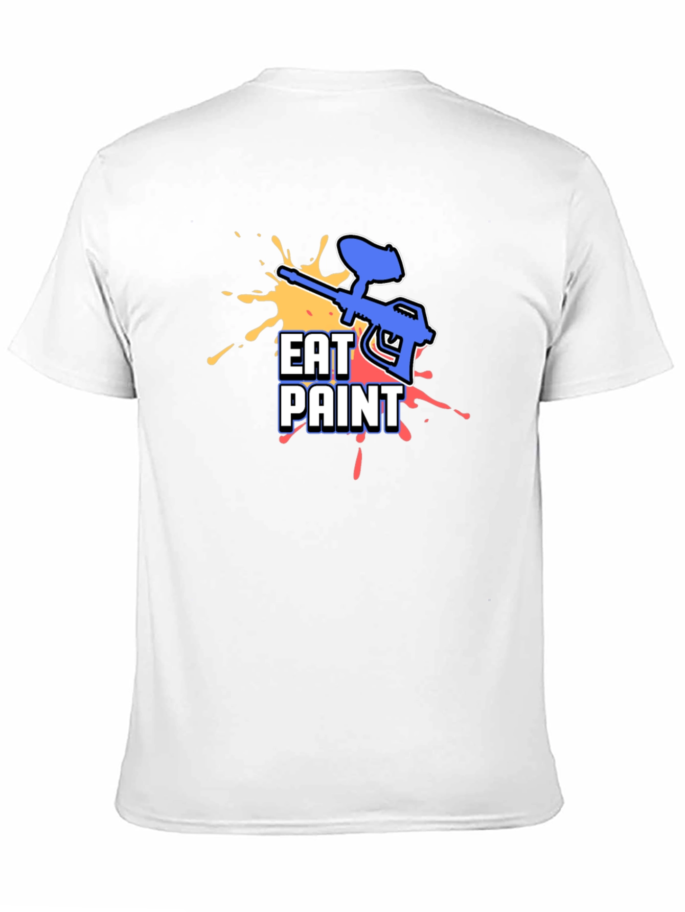 Black Eat Paint T-Shirt - Paintball Design view 11