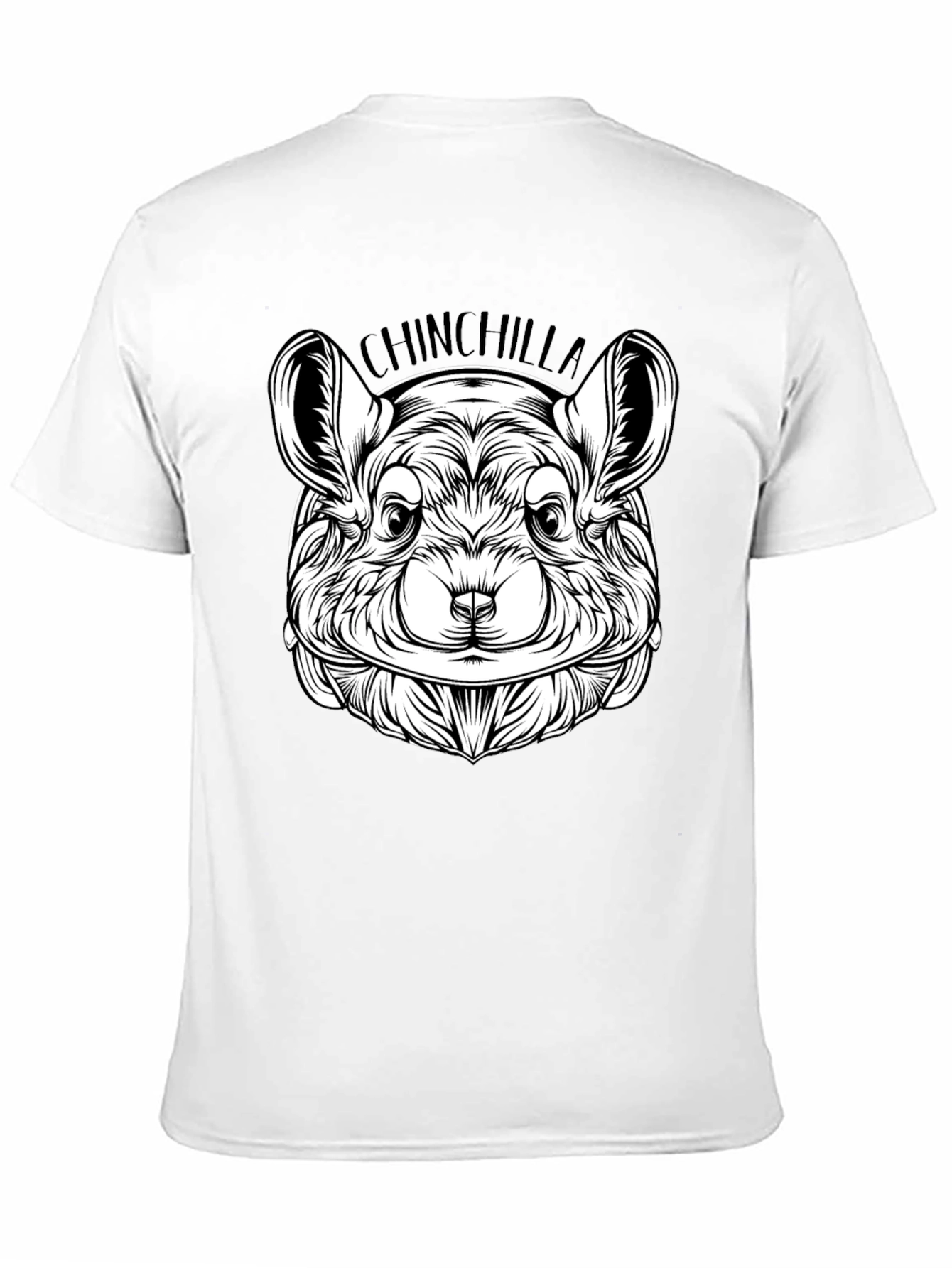 Black Chinchilla Graphic Tee - Black Cotton Comfort view 11