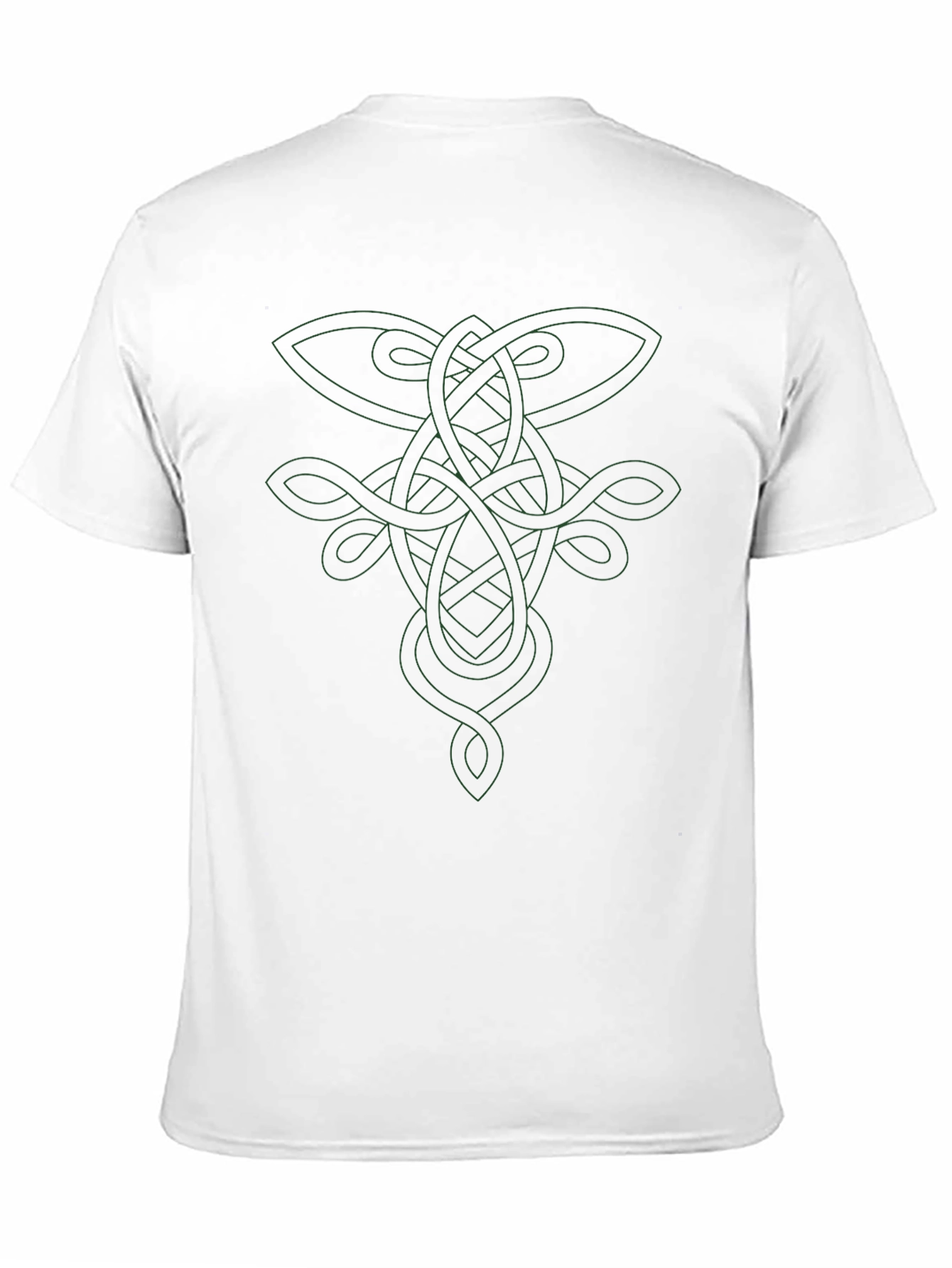 Black Celtic Knot Design Black T-Shirt view 11