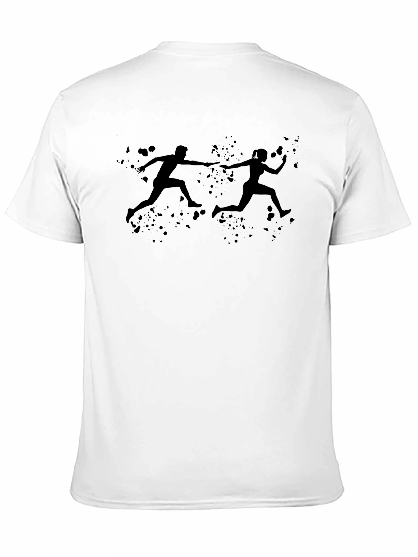 Black Running Relay Team Black T-Shirt view 11