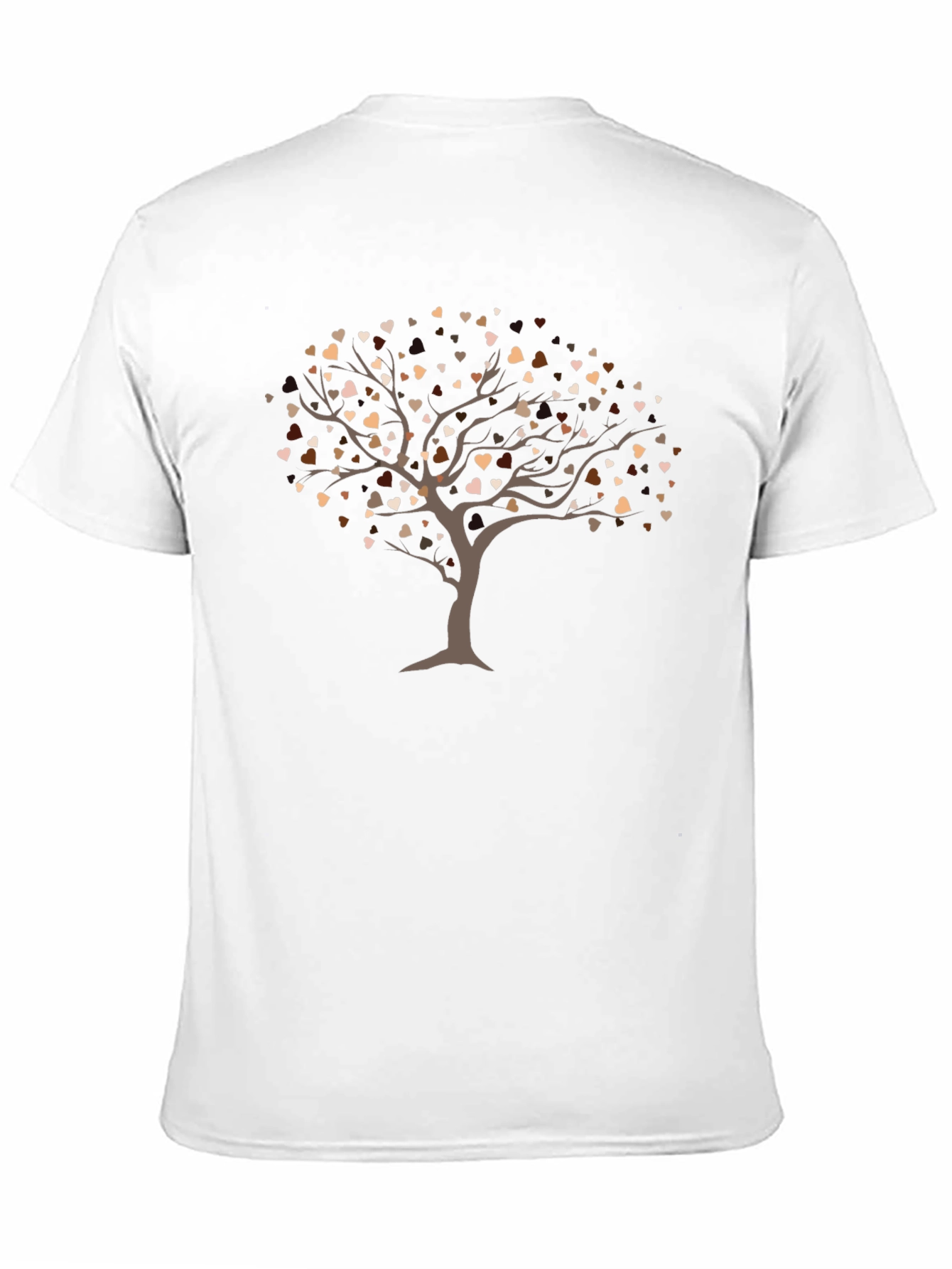 Black Diversity Tree Heart T-Shirt - Unisex Soft Cotton Tee view 11