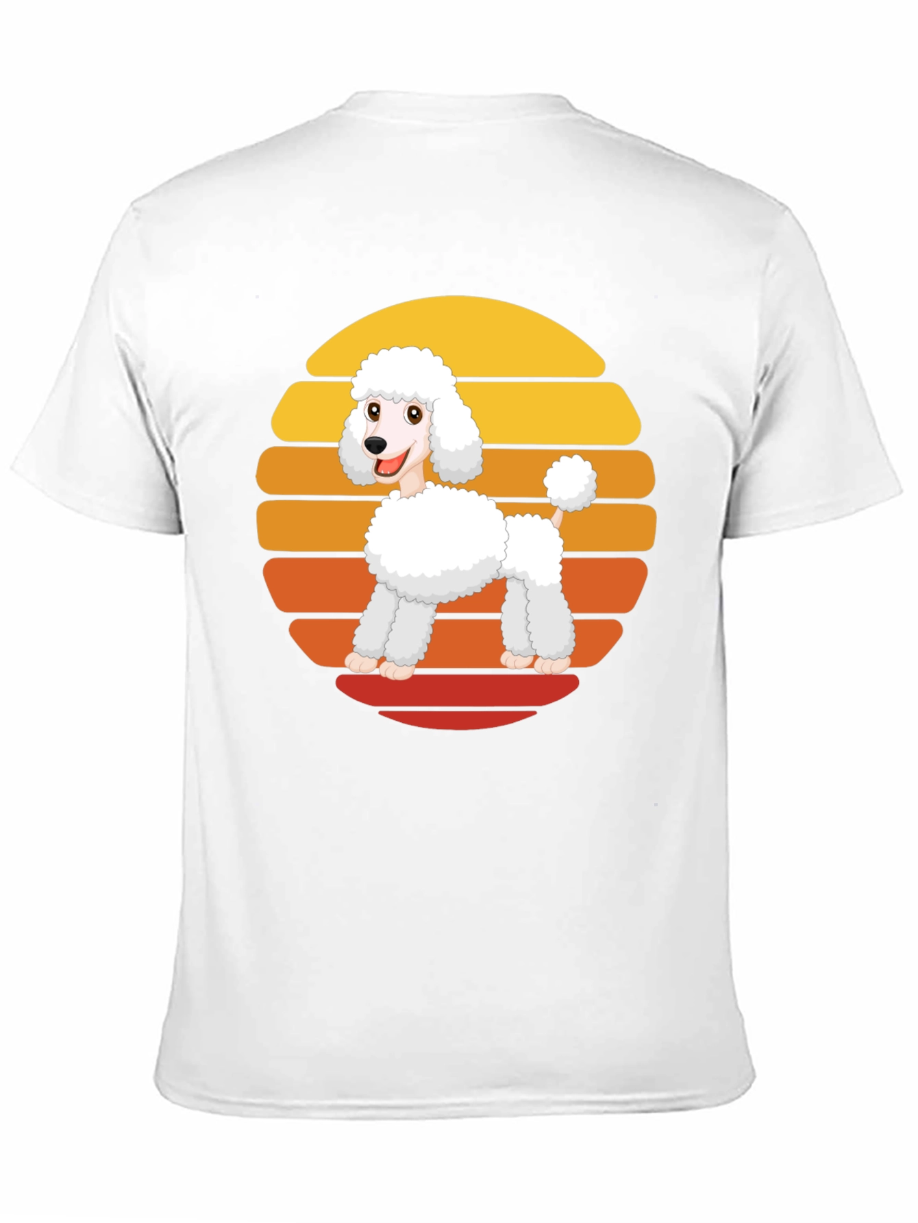 Black Poodle Sunset Graphic Tee view 11
