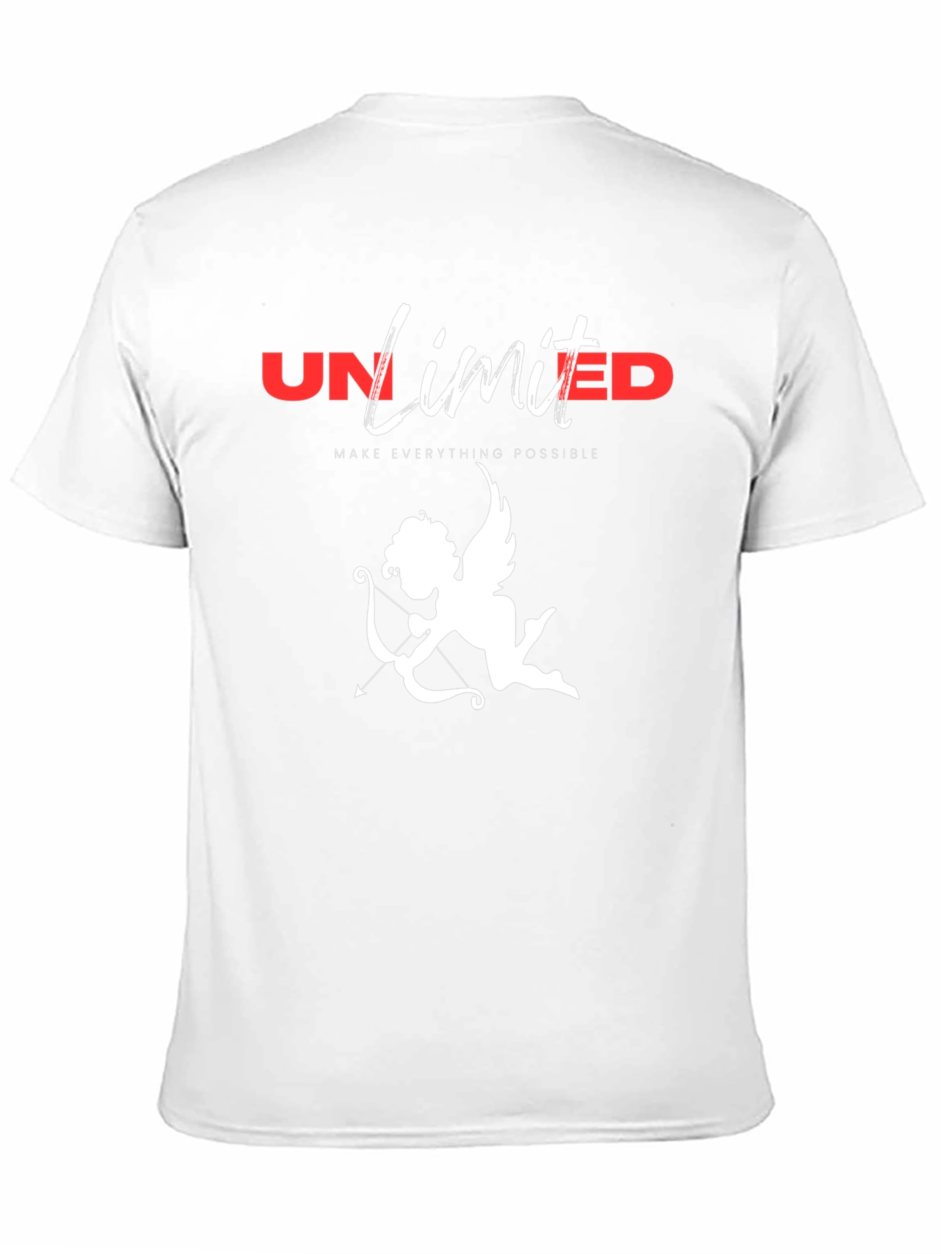 Black Unlimited Love Cupid Graphic T-Shirt view 11