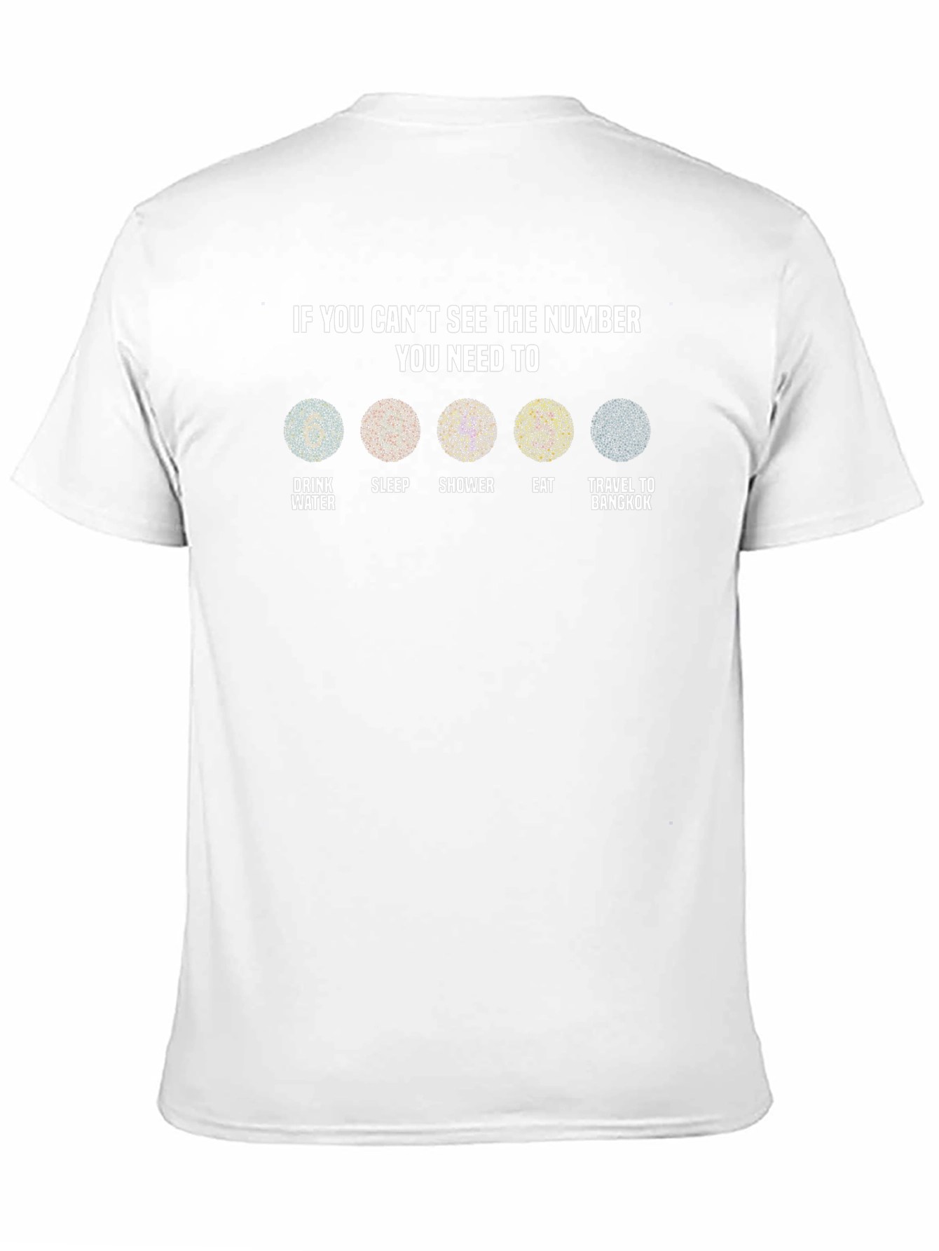 Black Funny 'If You Can't See' Color Blindness T-Shirt view 11