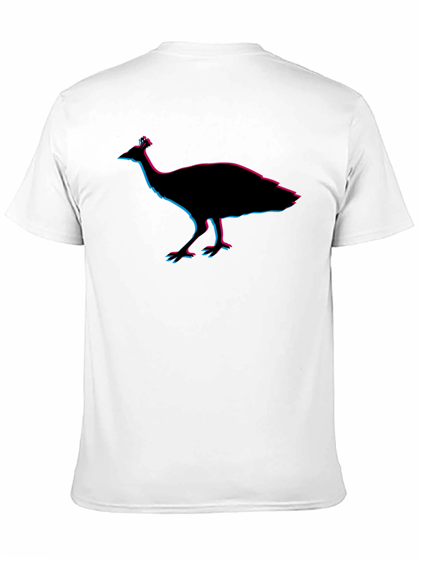 Black Peacock Silhouette T-Shirt - Graphic Tee view 11