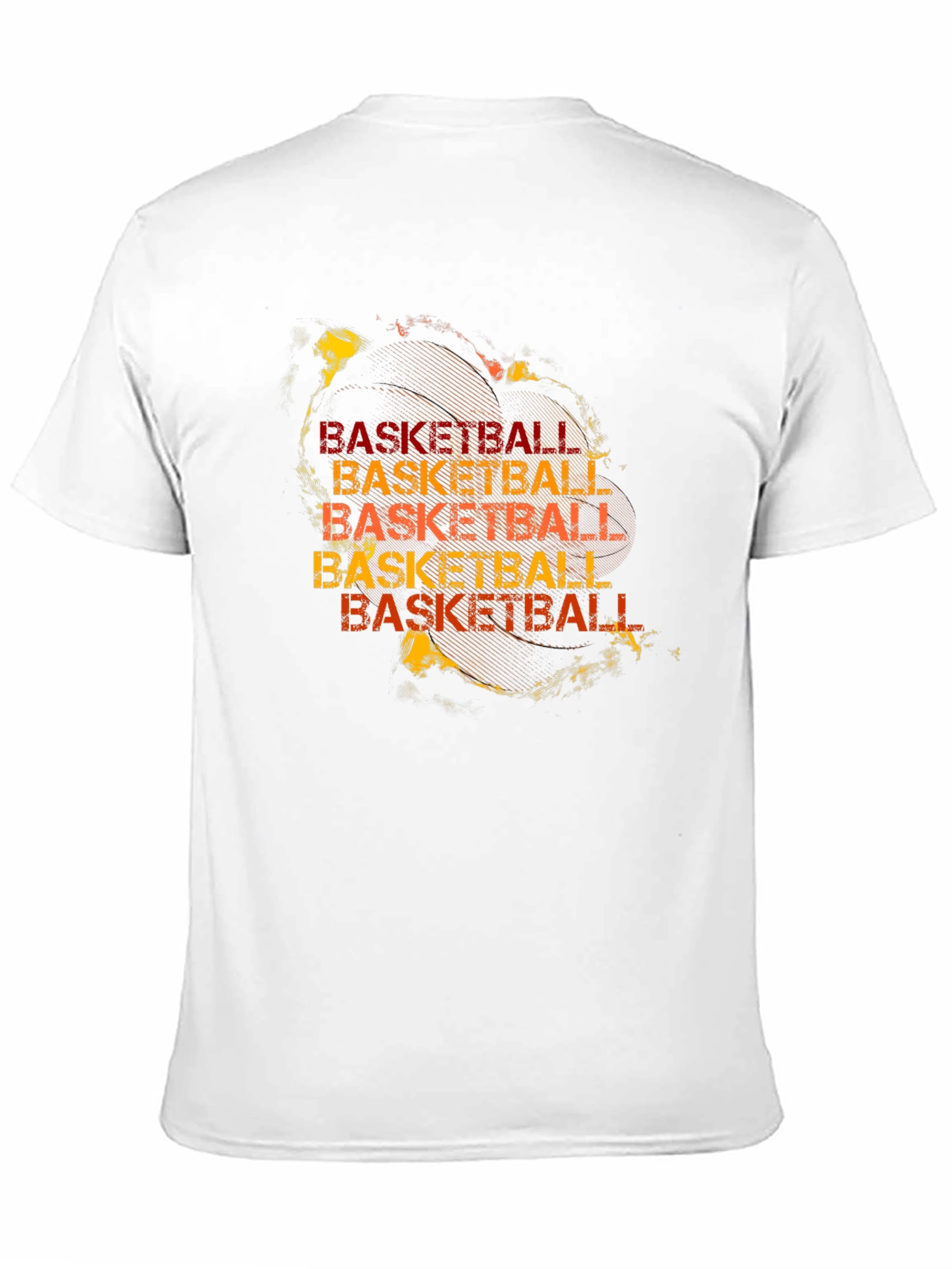 Black Basketball Graphic Print T-Shirt view 11