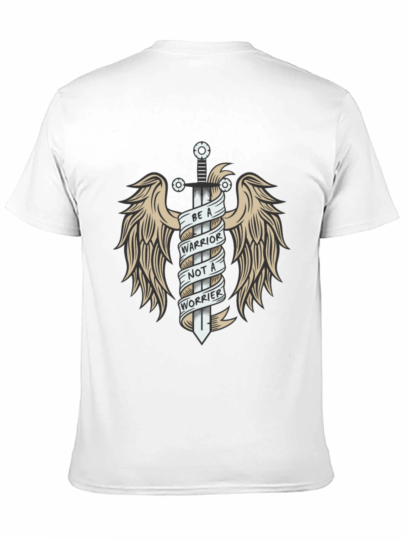 Black Warrior Not Worrier Graphic Tee view 11