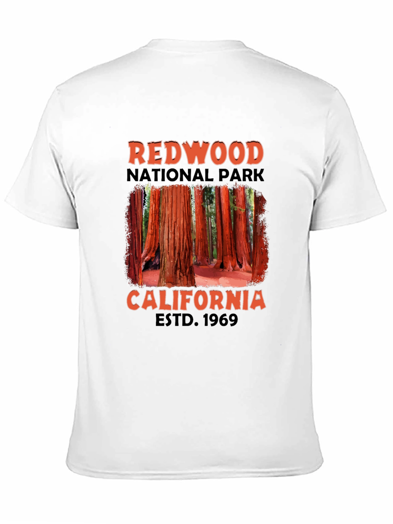 Black Redwood National Park Black T-Shirt view 11