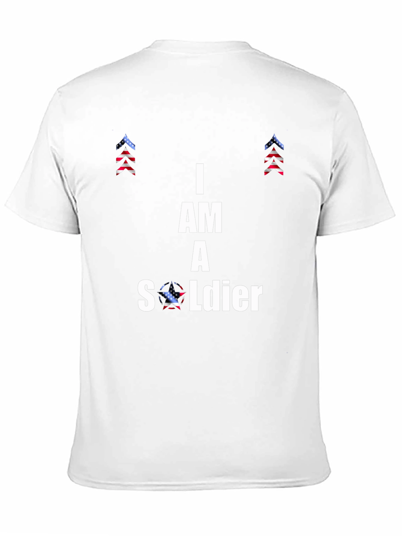 Black I Am A Soldier Graphic T-Shirt view 11