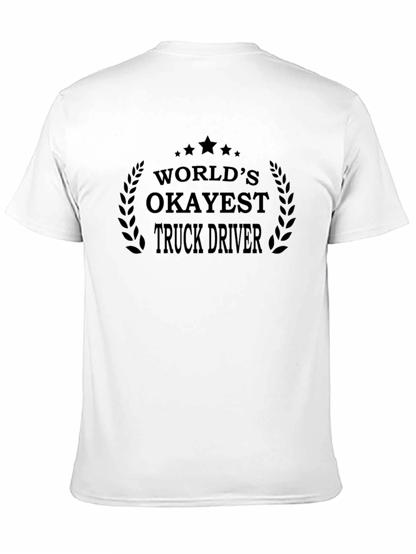 Black World's Okayest Truck Driver - Novelty T-Shirt view 11