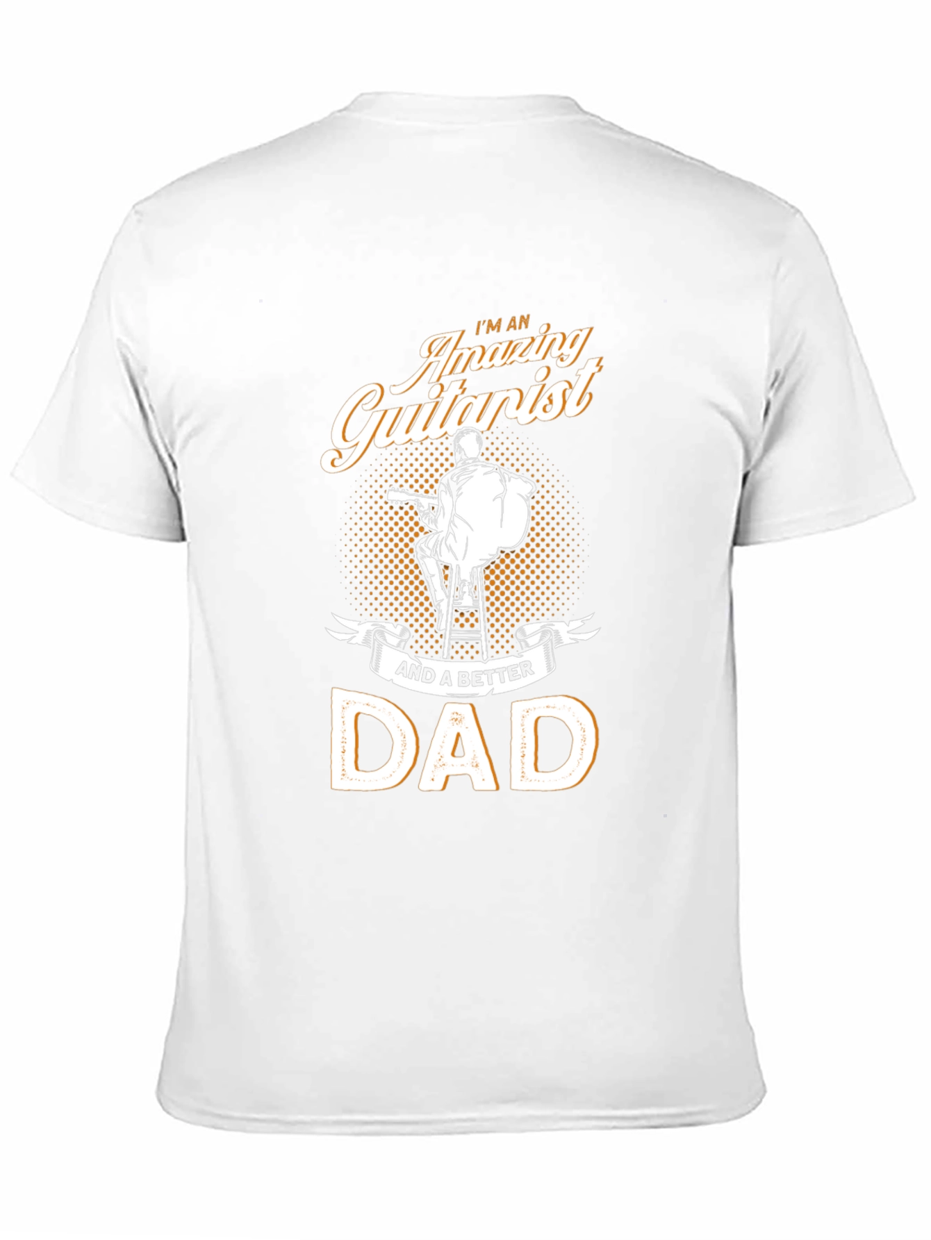 Black Amazing Guitarist Dad Black T-Shirt view 11