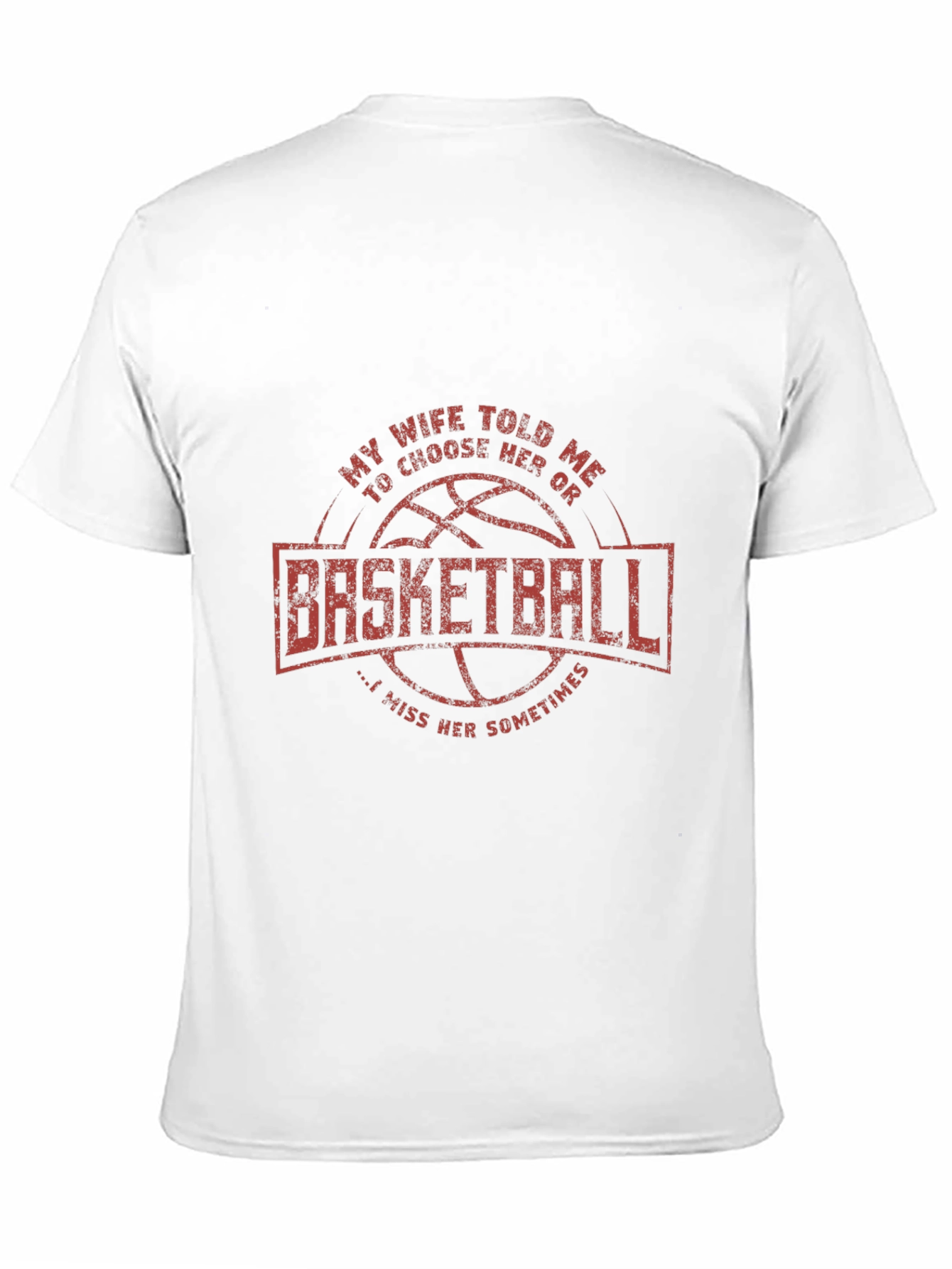 Black Basketball Lover's Tee: My Wife Told Me To Choose view 11