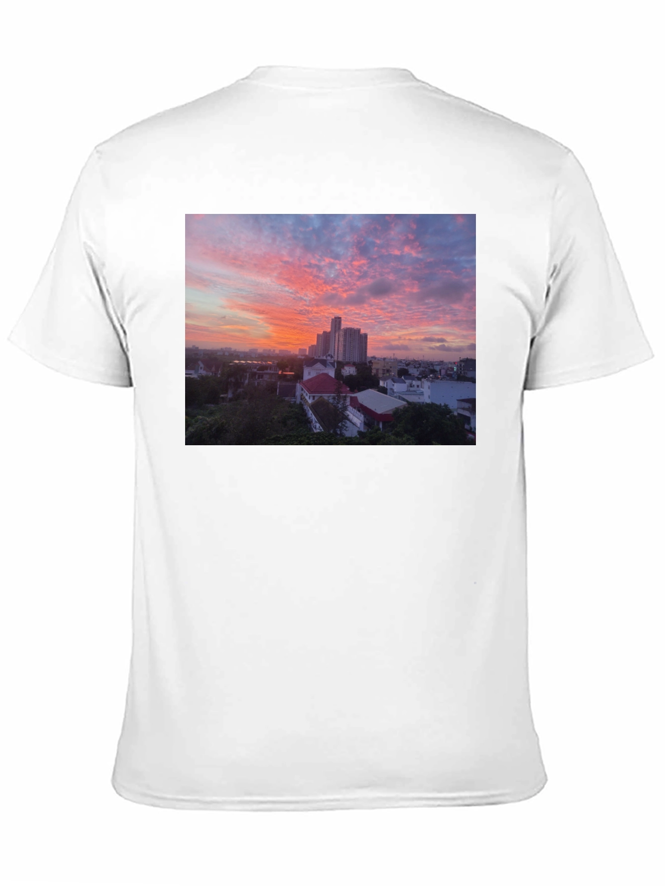 Black Sunset Cityscape Graphic Tee view 11