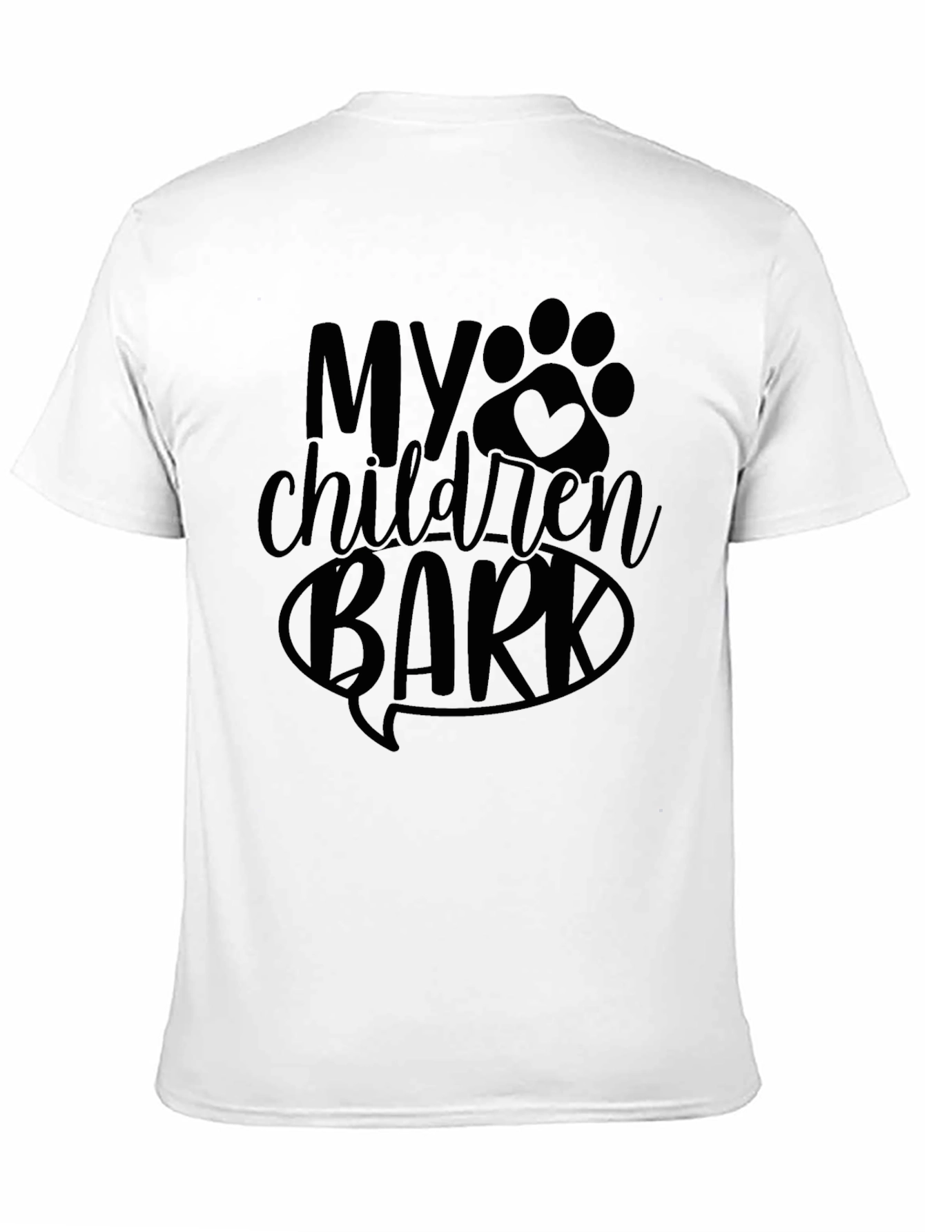 Black My Children Bark T-Shirt - Dog Lover Tee view 11