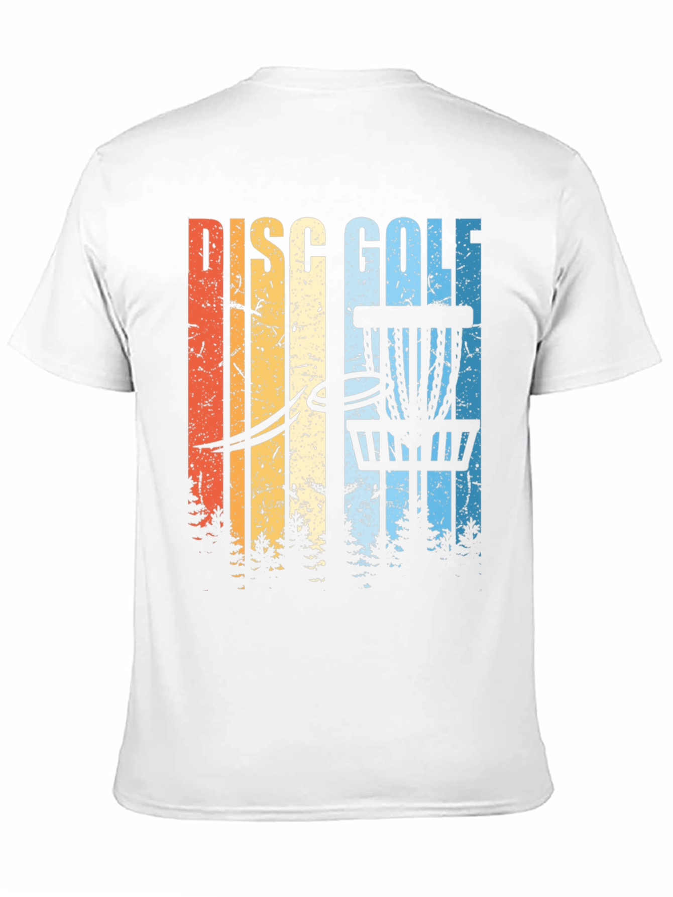Black Retro Disc Golf T-Shirt view 11
