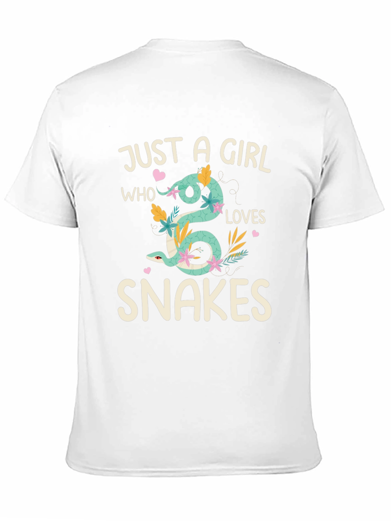 Black Just A Girl Who Loves Snakes T-Shirt view 11